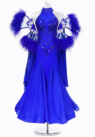Cobalt Wing Ballroom Gown BS-B250041