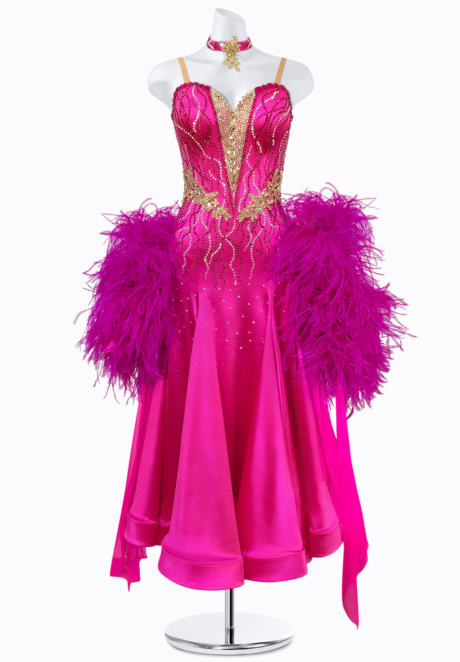 Satin Mirage Ballroom Gown BS-B250054