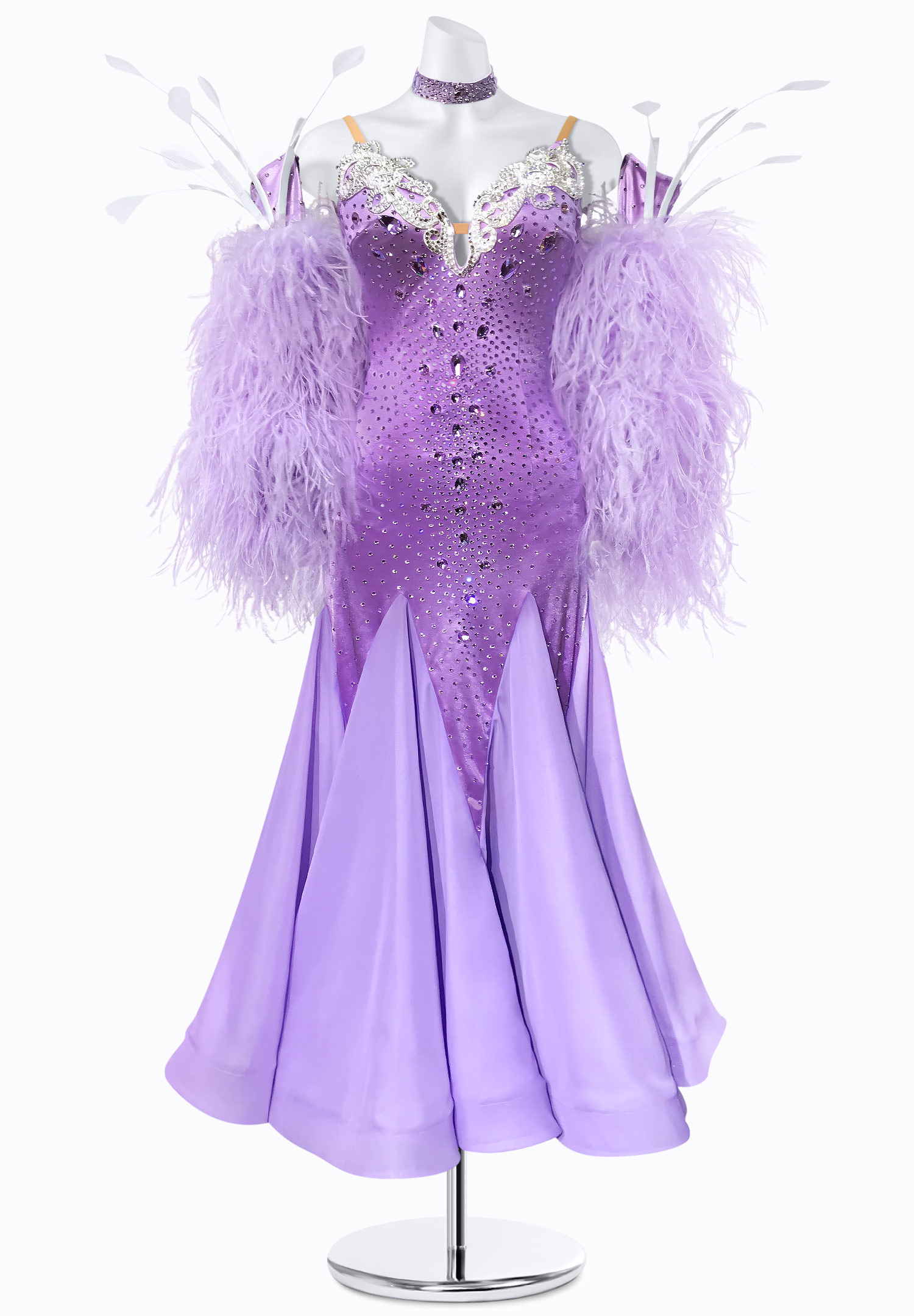 Lilac Shimmer Ballroom Gown BS-B250064