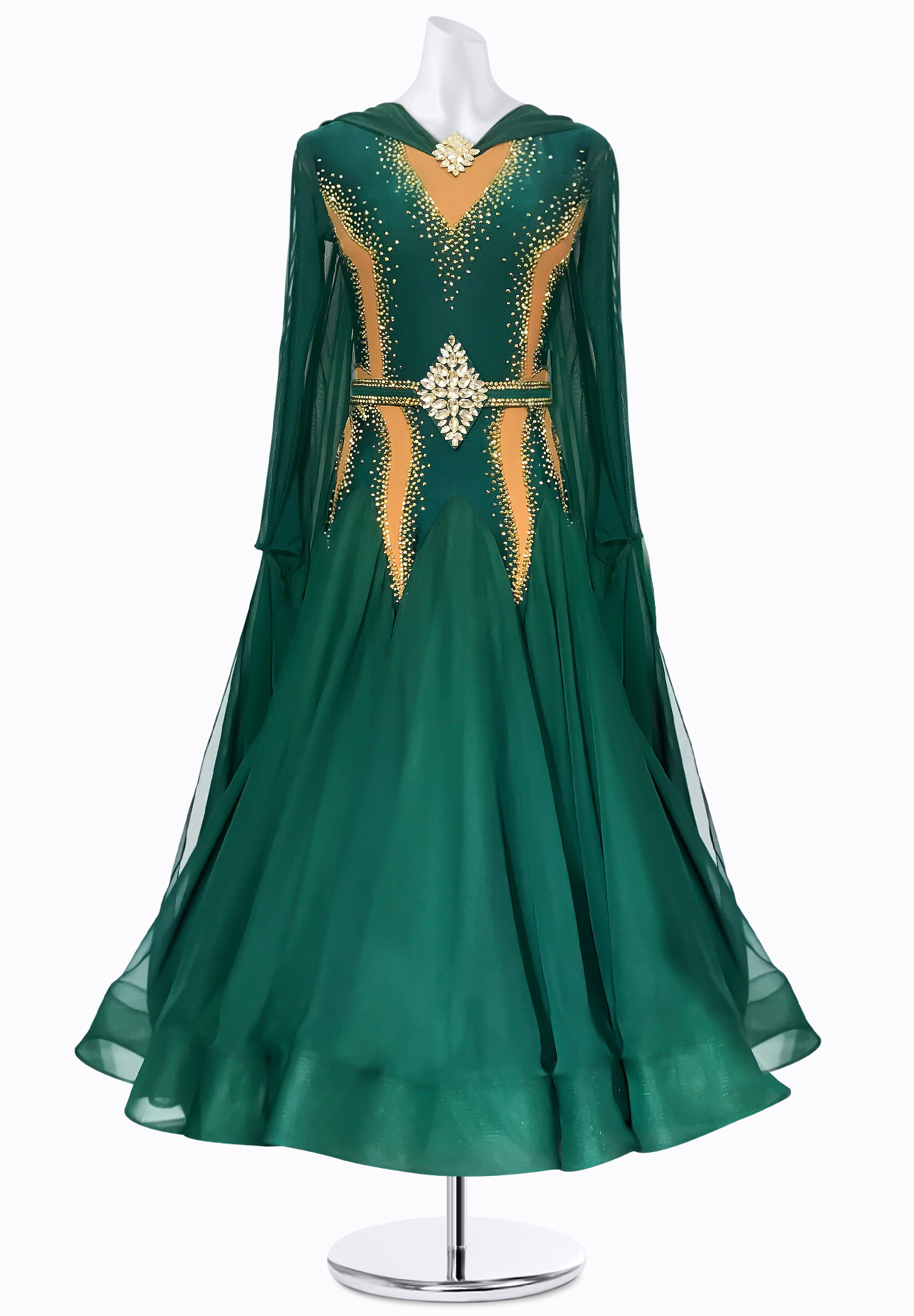 Emerald Mist Ballroom Gown BS-B250089