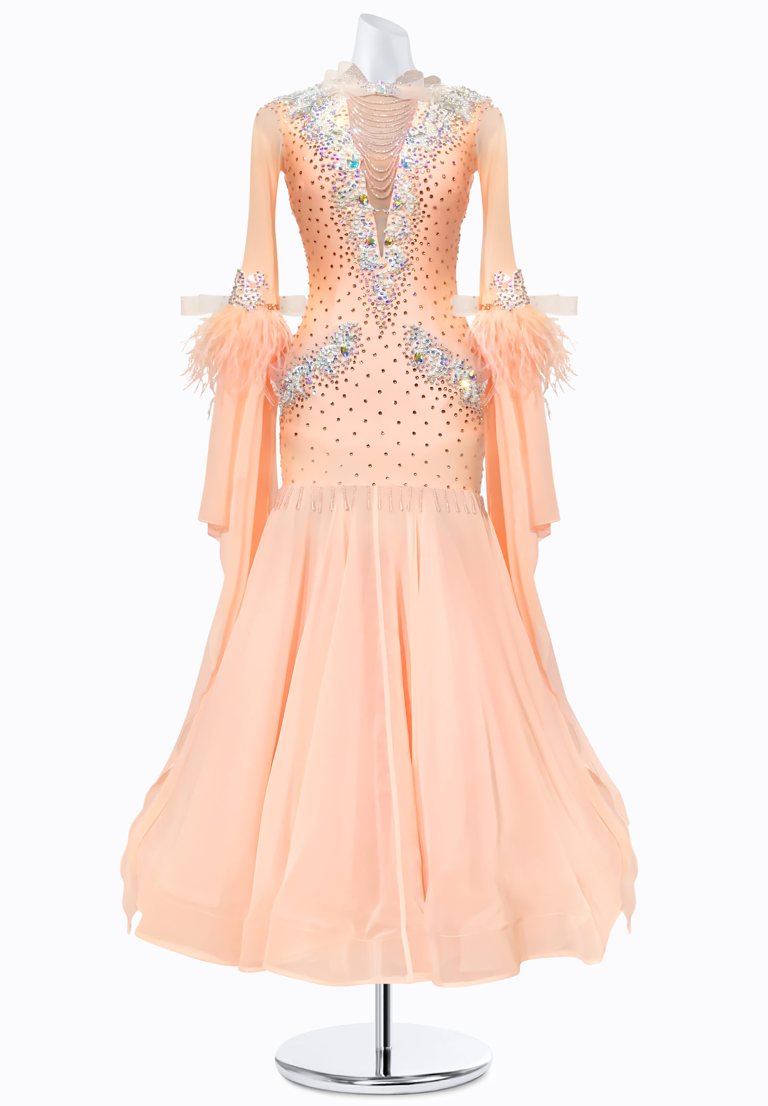 Blushing Peach Ballroom Gown BS-B250092