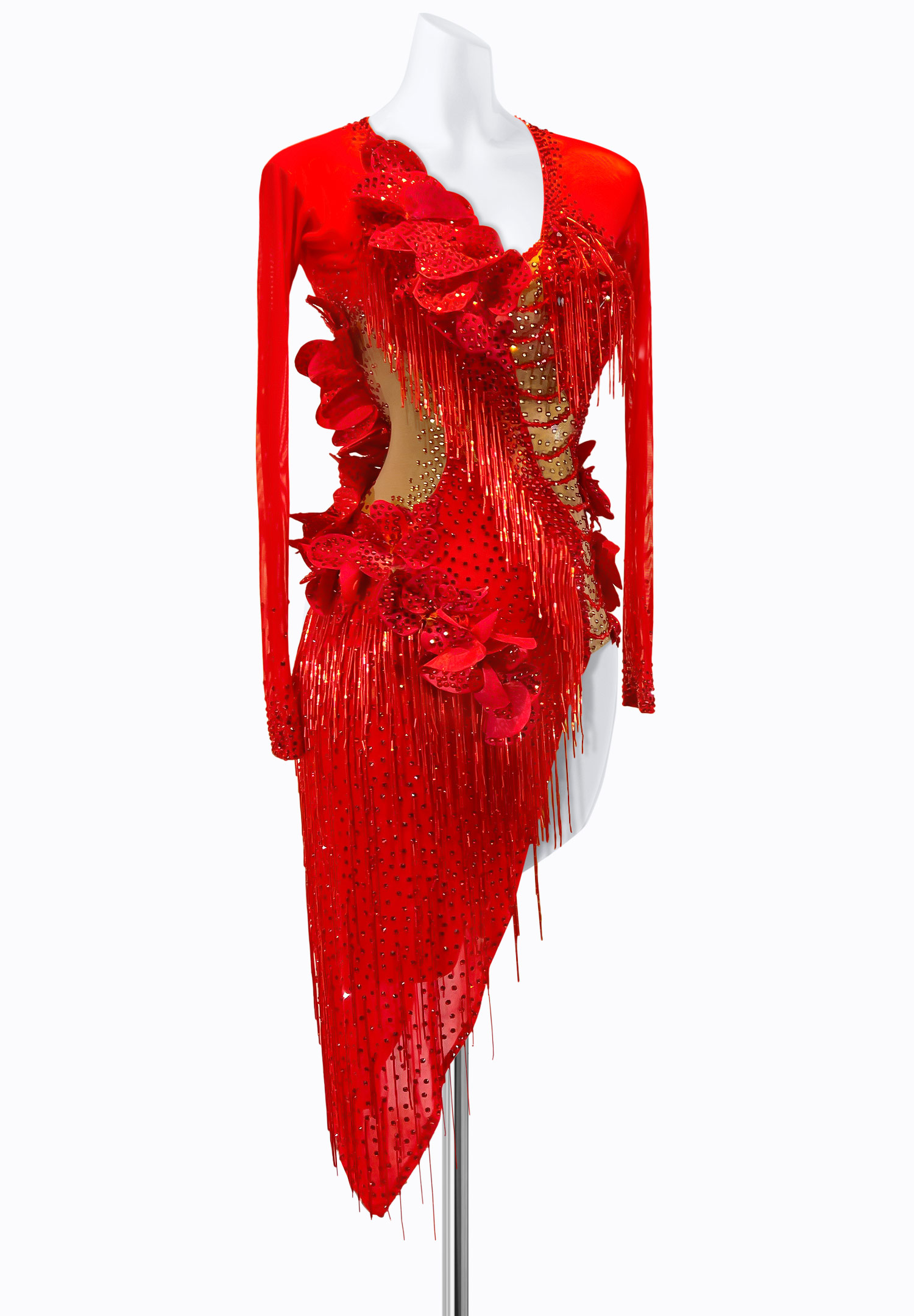 Blazing Flower Latin Dress PR-L225114