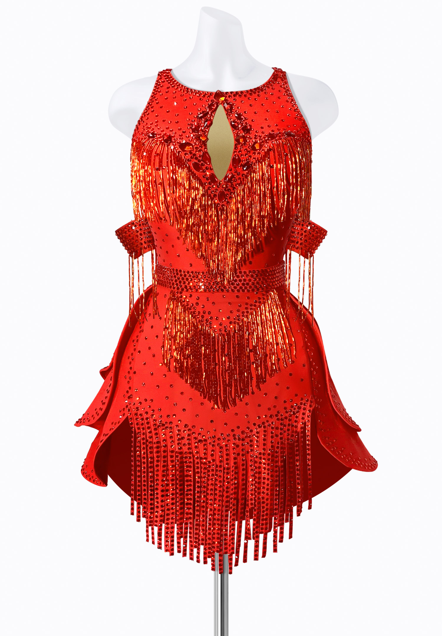 Blazing Fringe Latin Dress JT-L2202