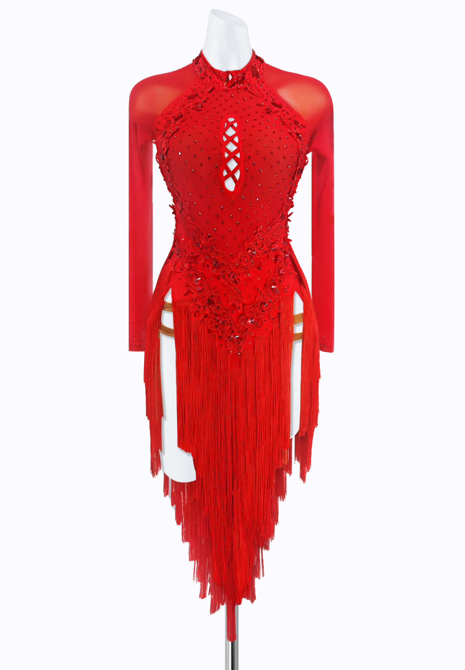 Blazing Lattice Latin Dress AM-L3713