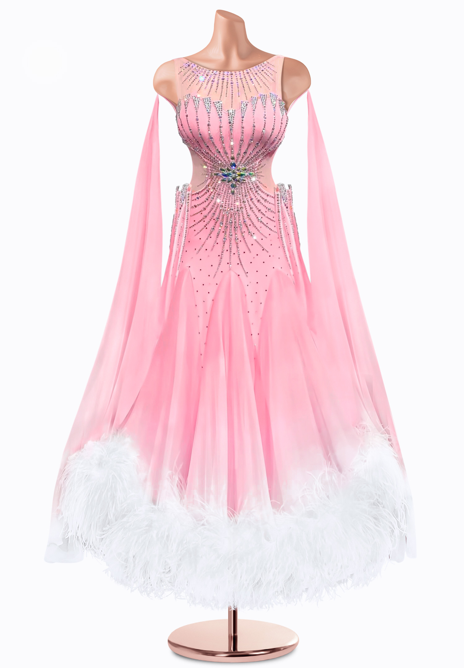 Charmed Feather Ballroom Gown TID-BM0737