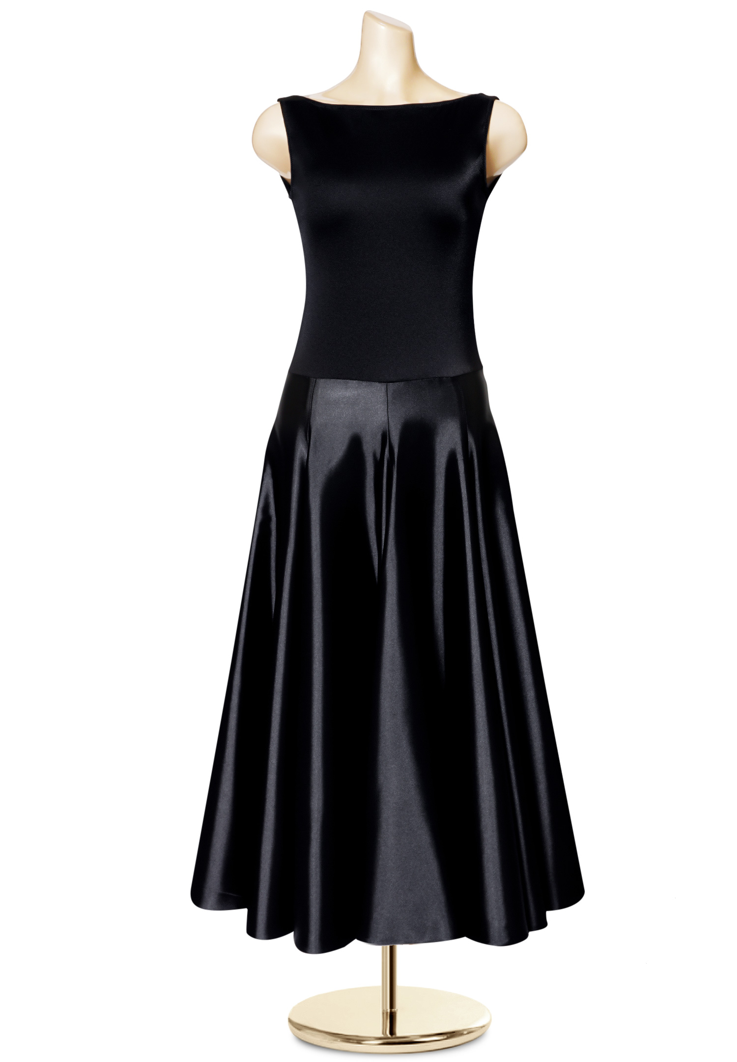 Classic Boat Neck Sleeveless Little Black Dress PC-ED19062