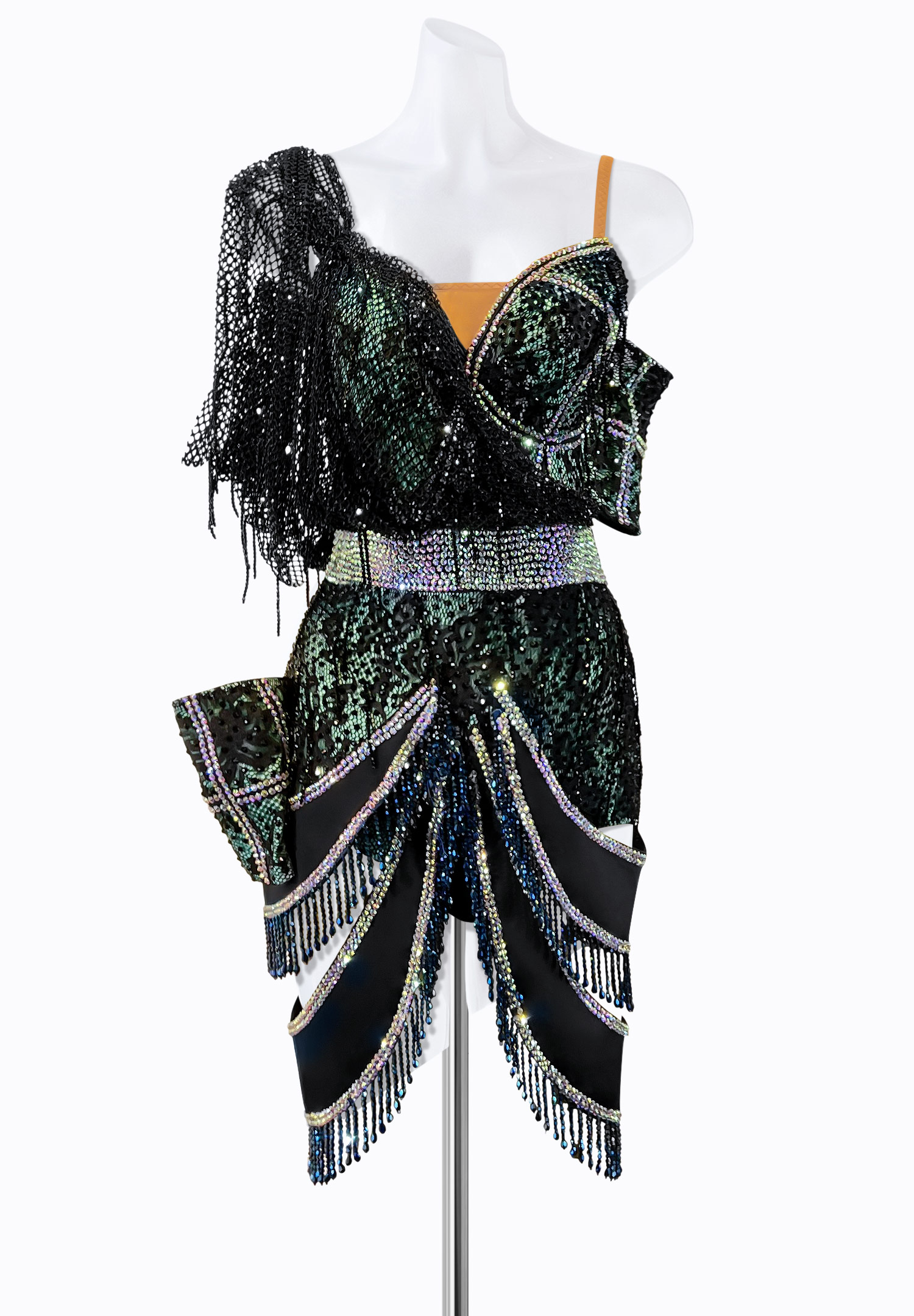 Cosmic Mesh Latin Dress PR-L225161