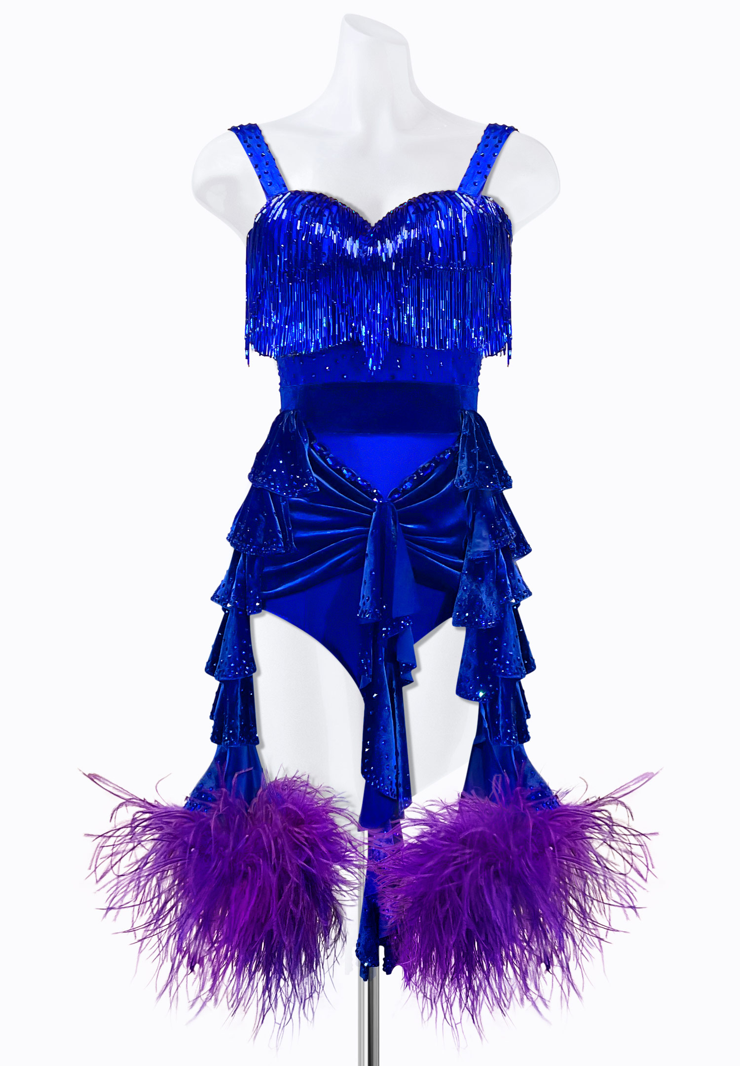 Cosmic Ruffle Latin Dress PR-L225127