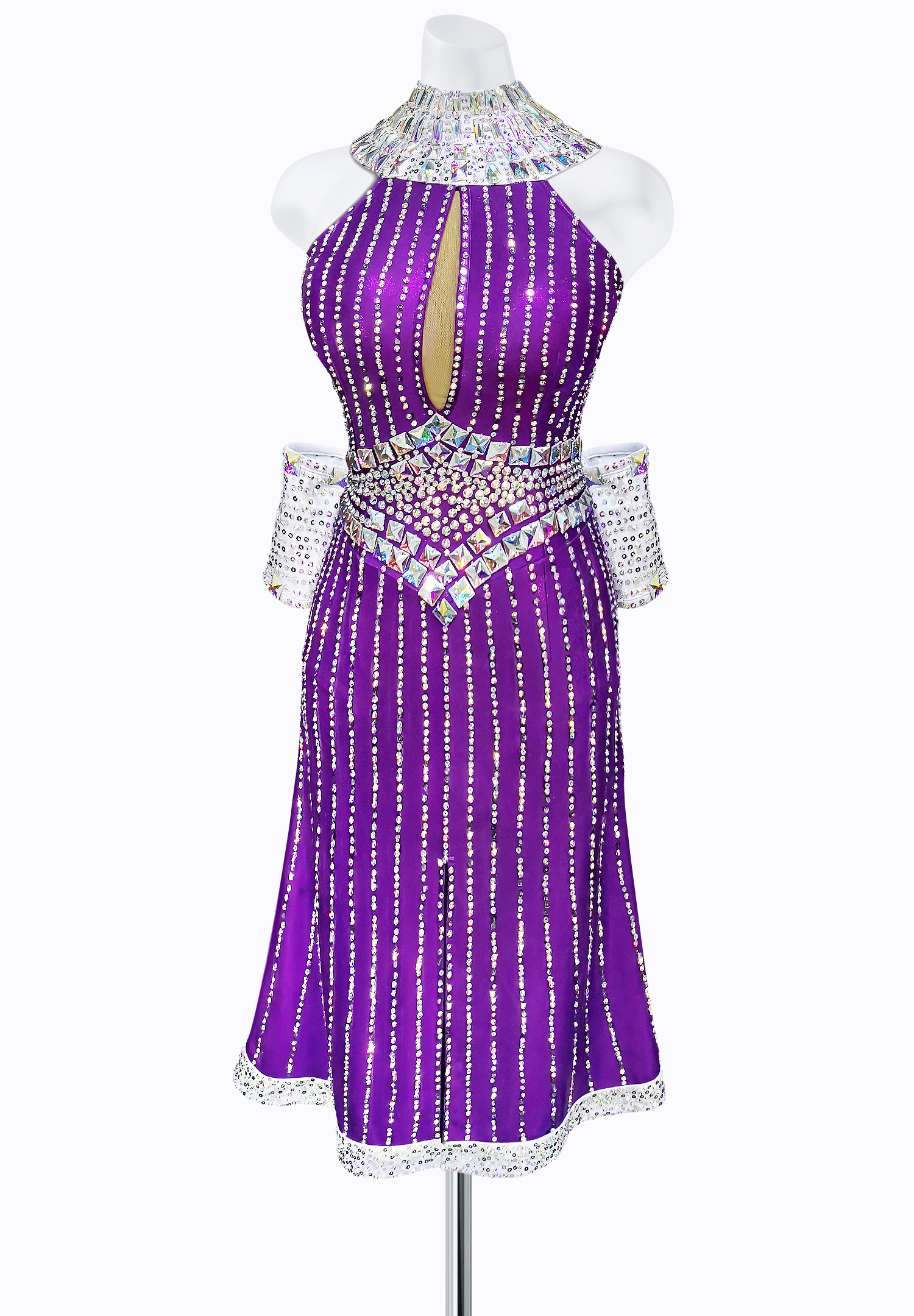 Crystal Amethyst Latin Dress AM-L3340