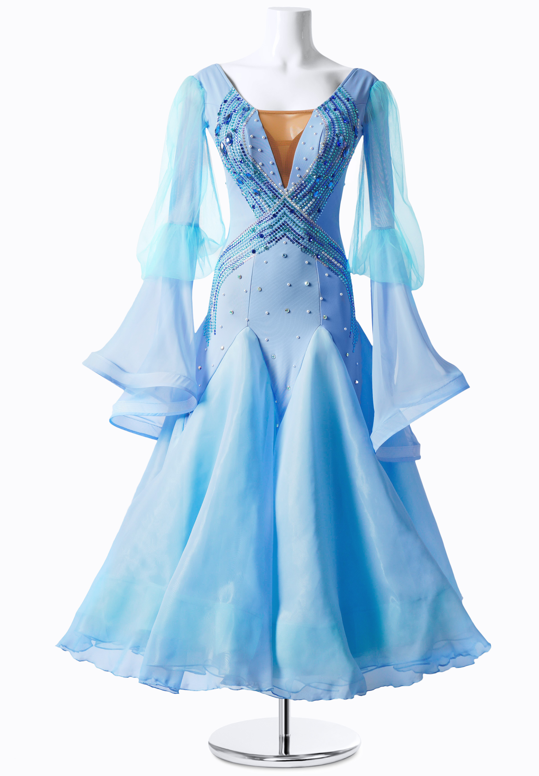 Crystal Bluebell Ballroom Dress MF-B0034