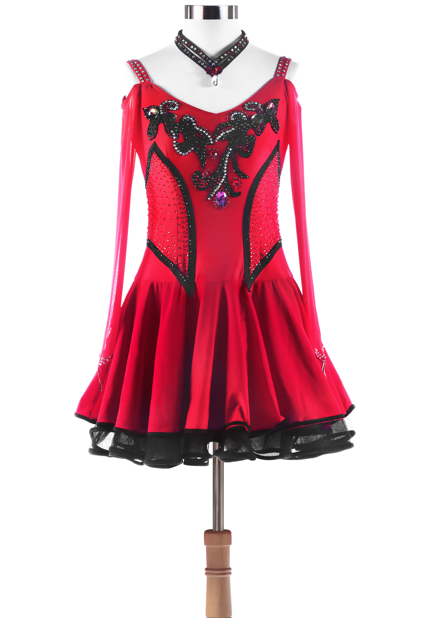 Crystal Corset Latin Rhythm Performance Dress VN-L5298