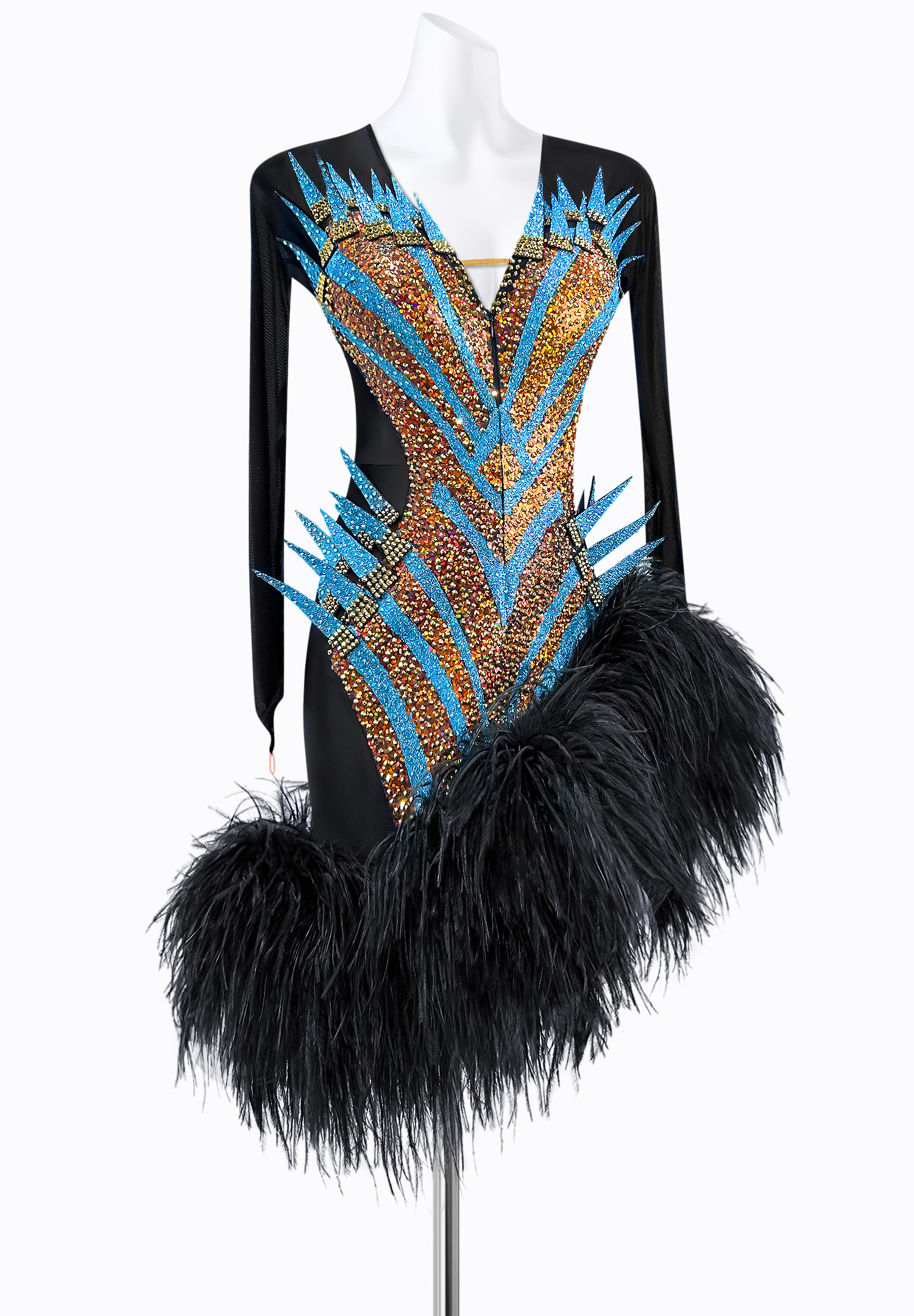 Crystal Fantasy Latin Dress AM-L3671