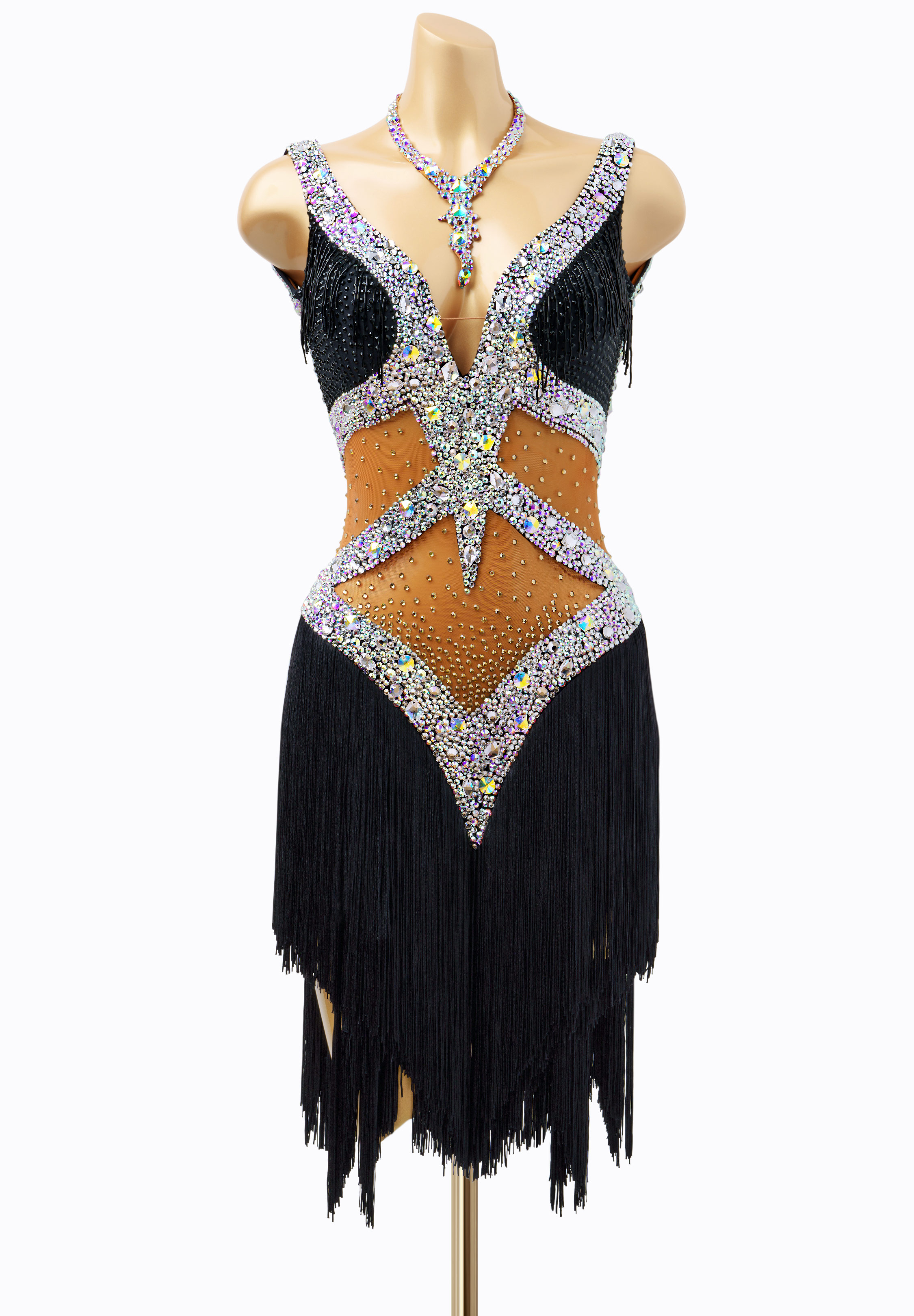 Crystal Prism Latin Dress AD-L2917
