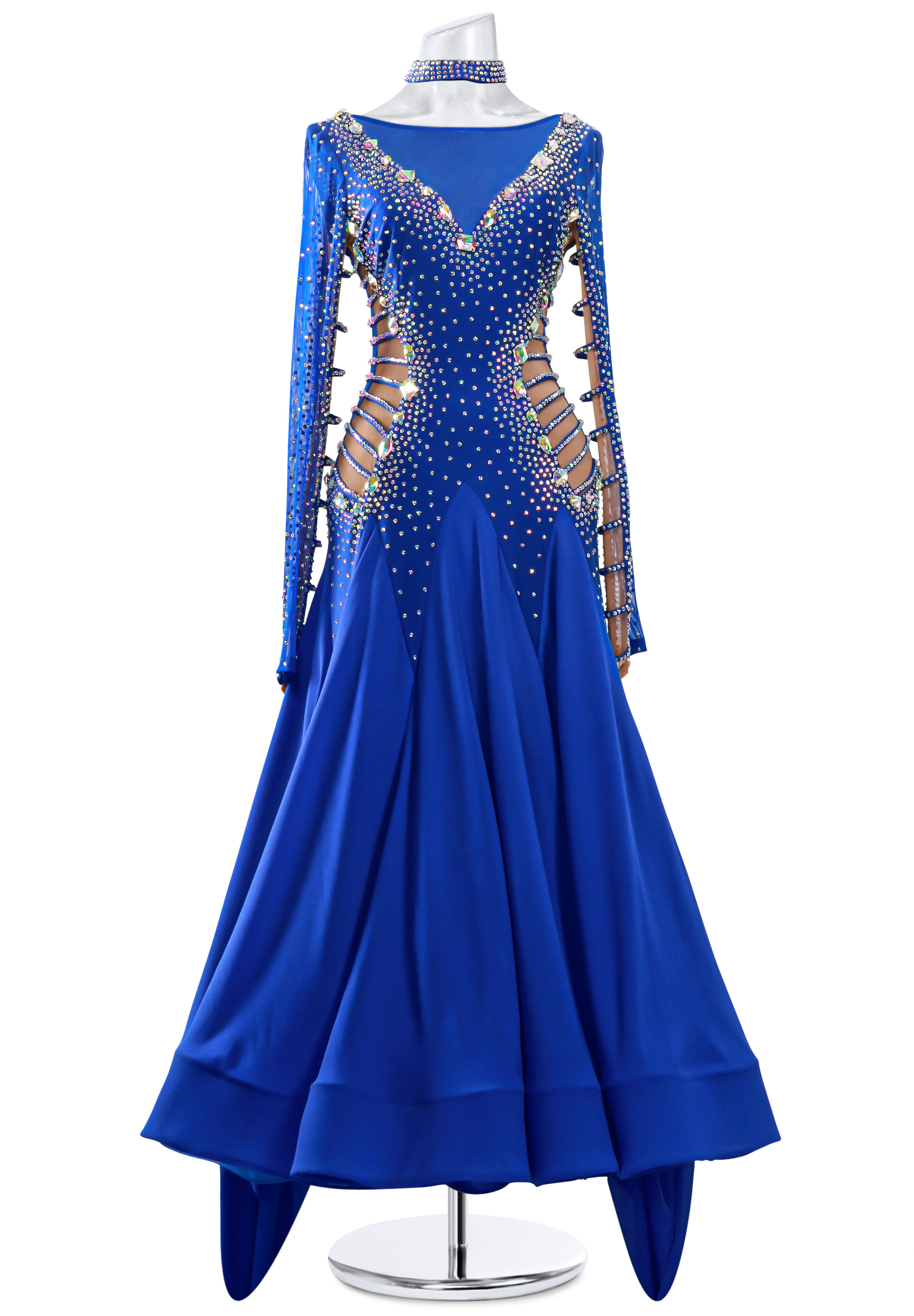 Crystal Skeleton Ballroom Smooth Gown MQ-B101