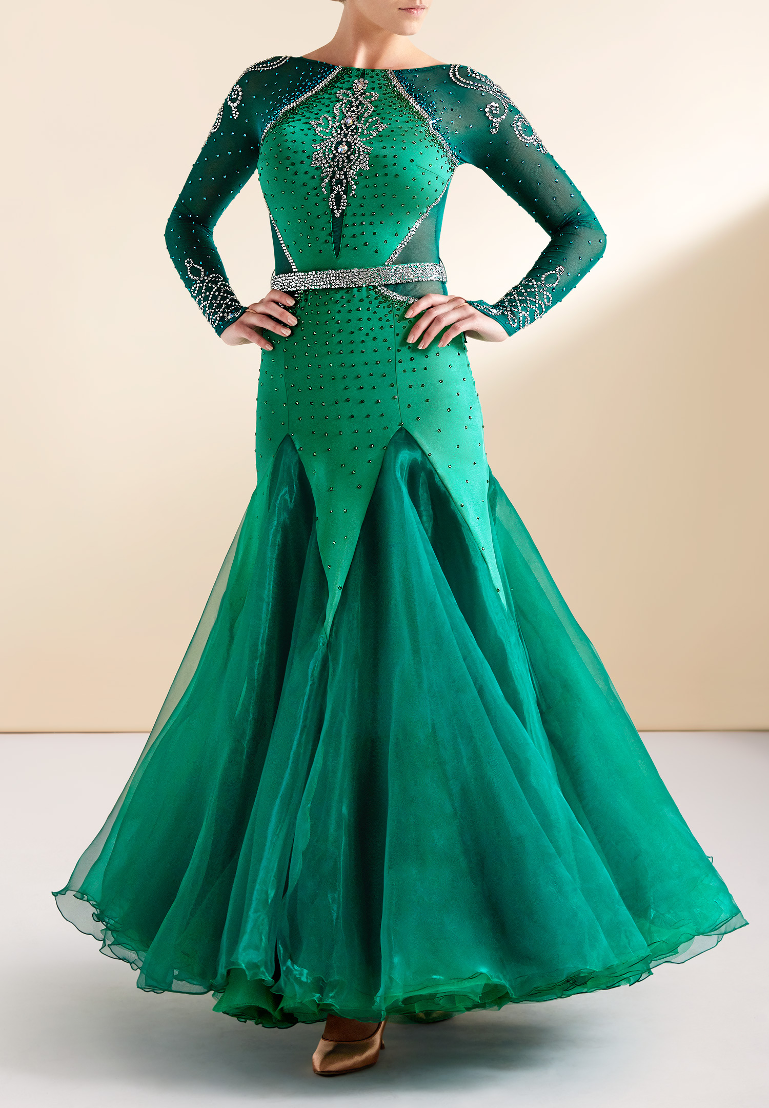 Crystallized Passion Ballroom Dance Costume PC-BMD-001-1