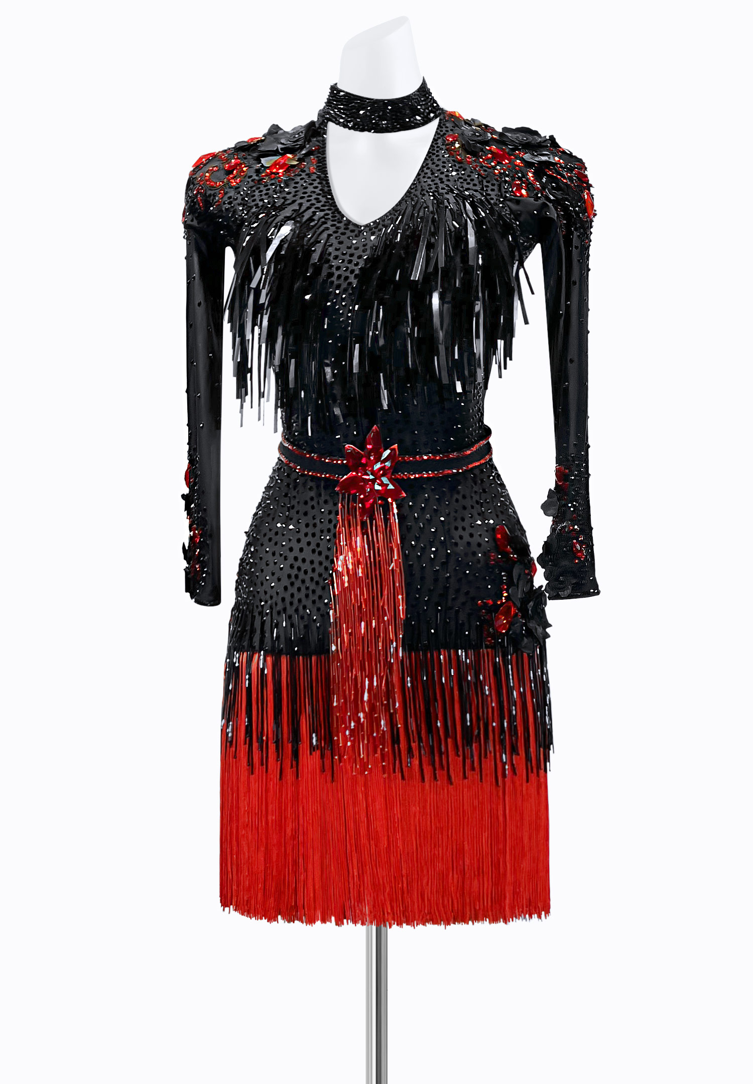 Dark Flower Latin Dress PR-L215244