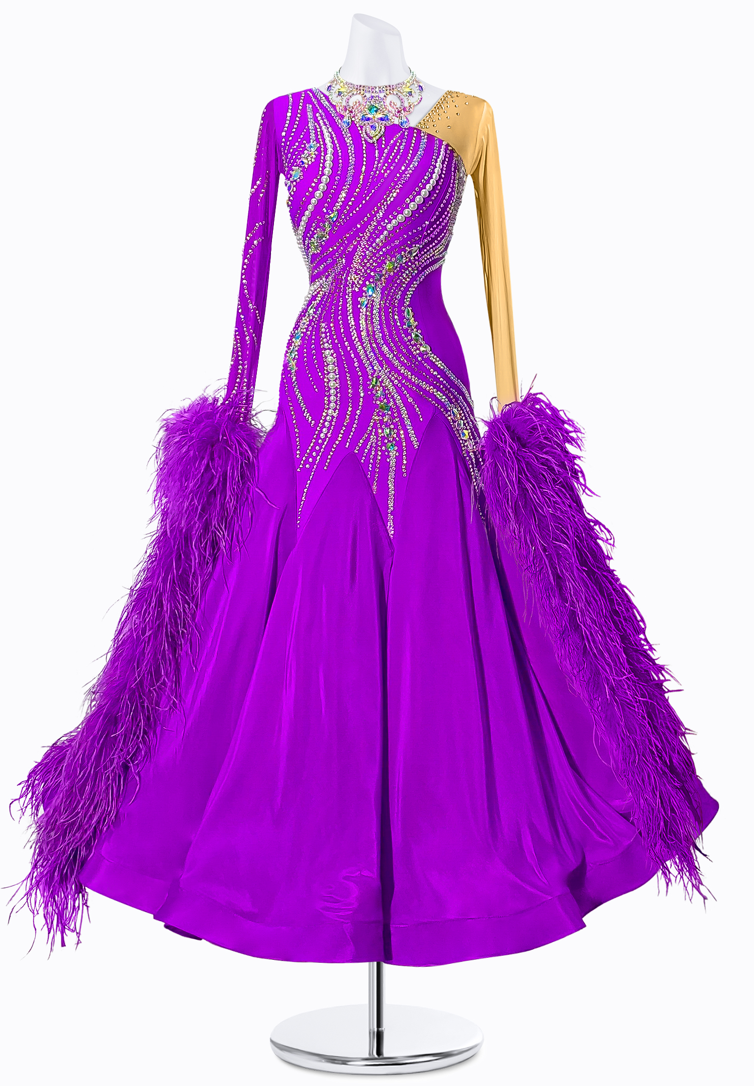 Delicate Flow Ballroom Gown JT-B4994