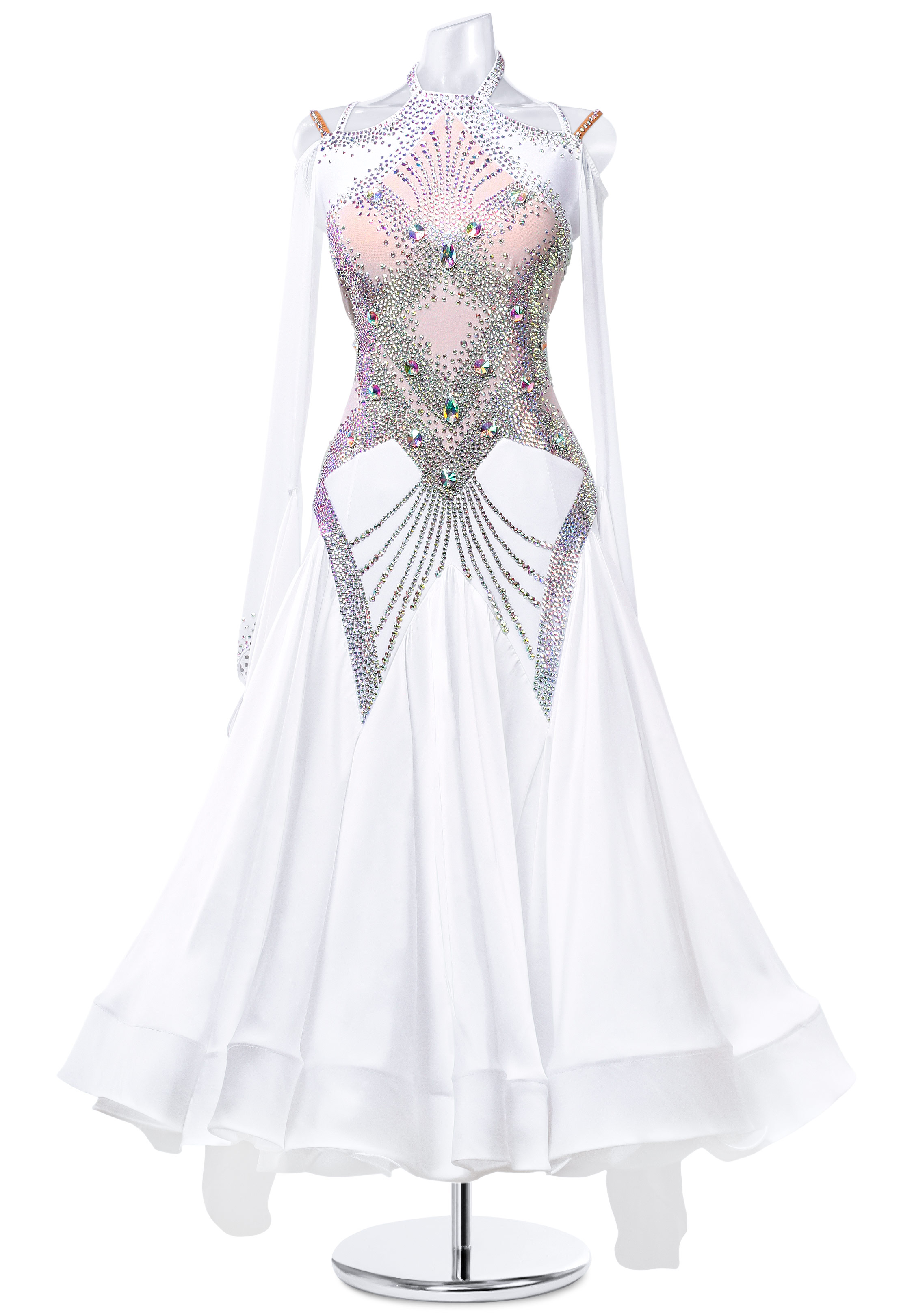 Diamante Halter Ballroom Dress MQ-B251