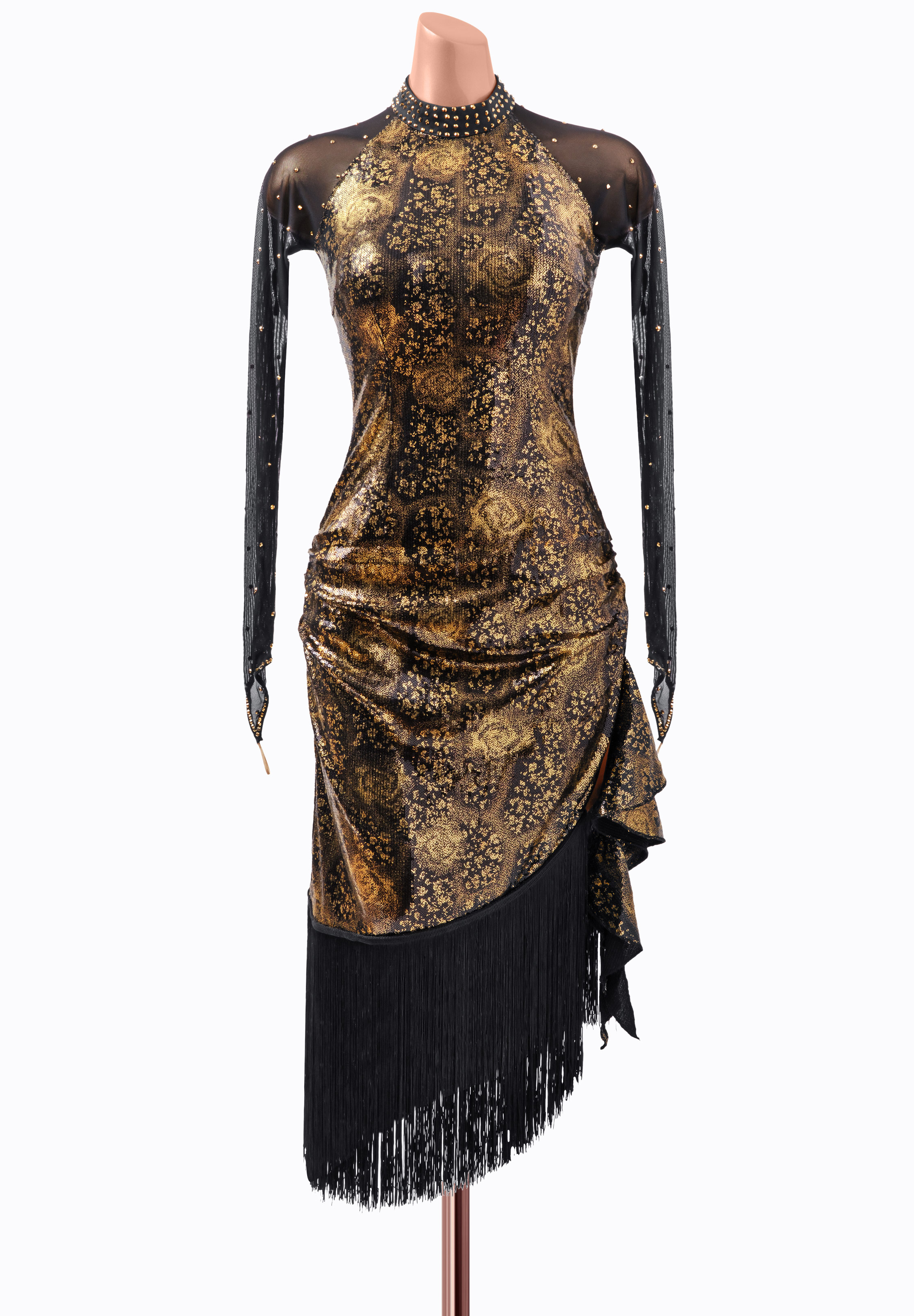 Dramatic Rose Latin Dress BA-VSL039