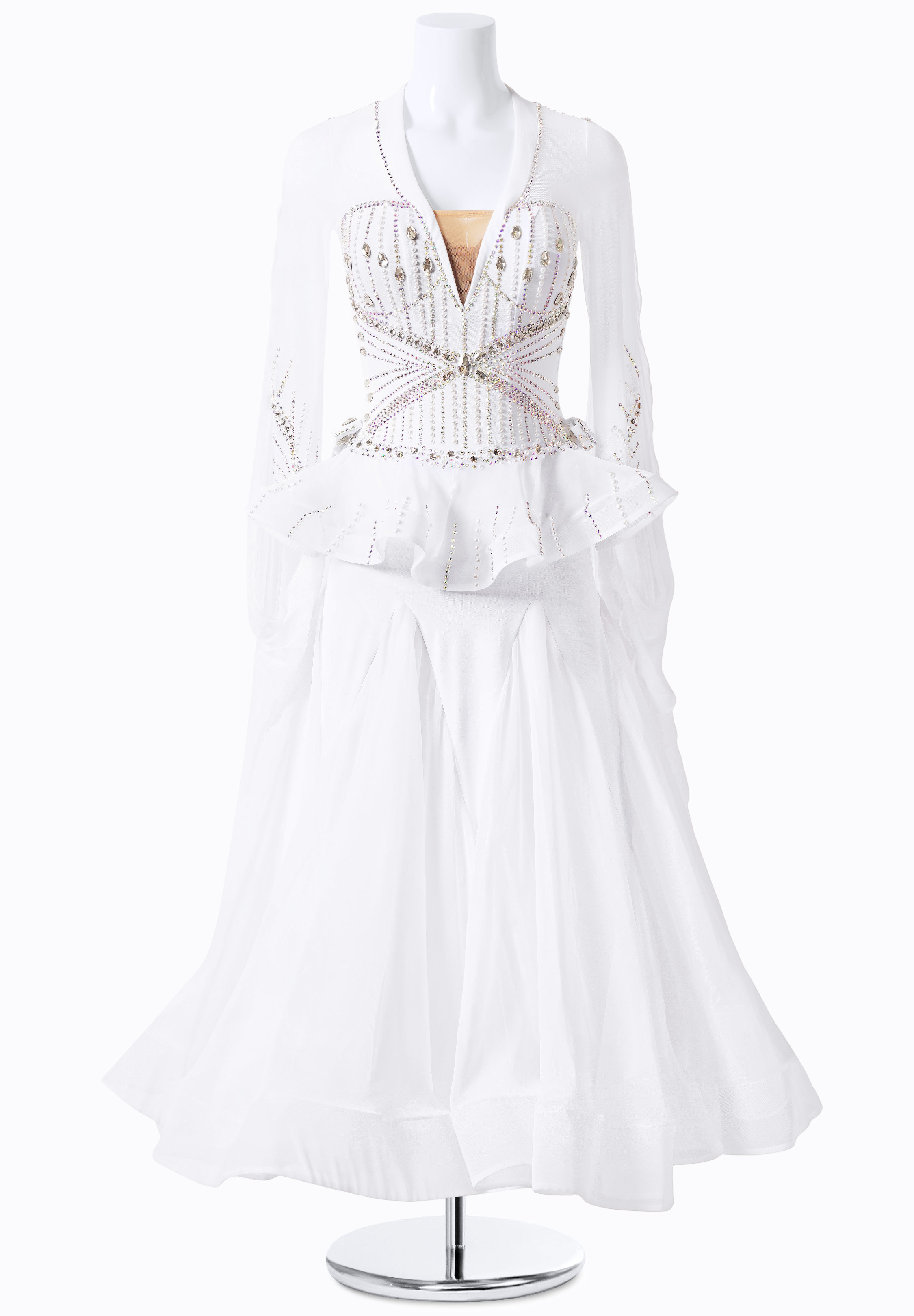 Elegant Ballroom Peplum Dress MF-B0128