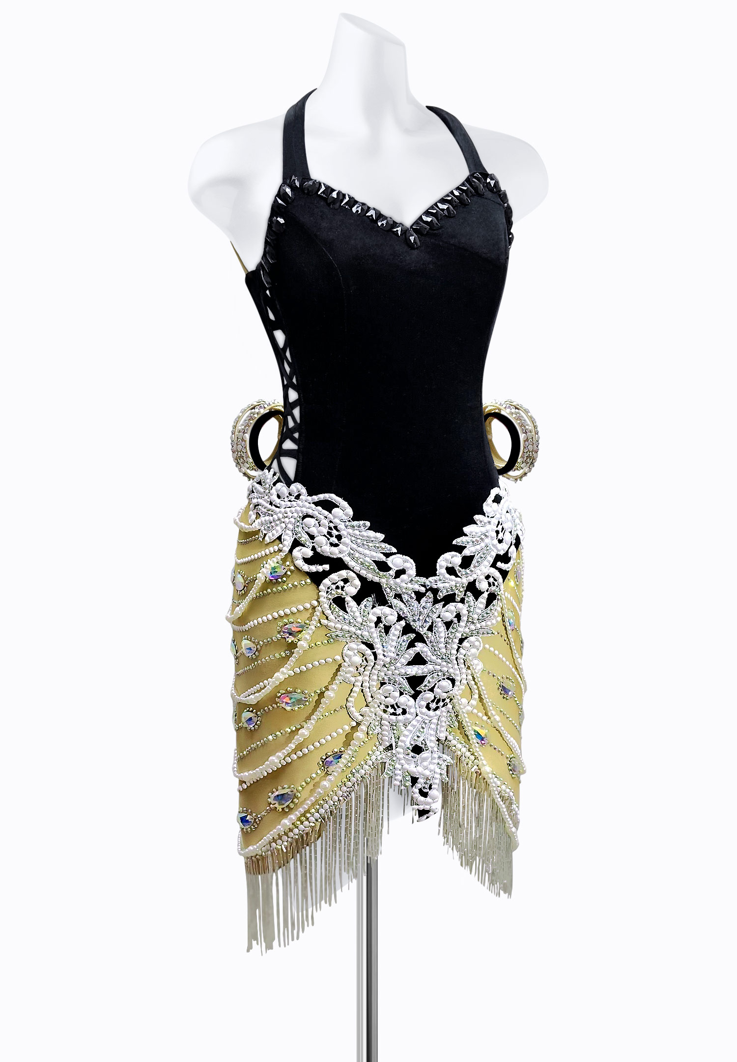 Elegant Pearl Latin Dress JT-L2127