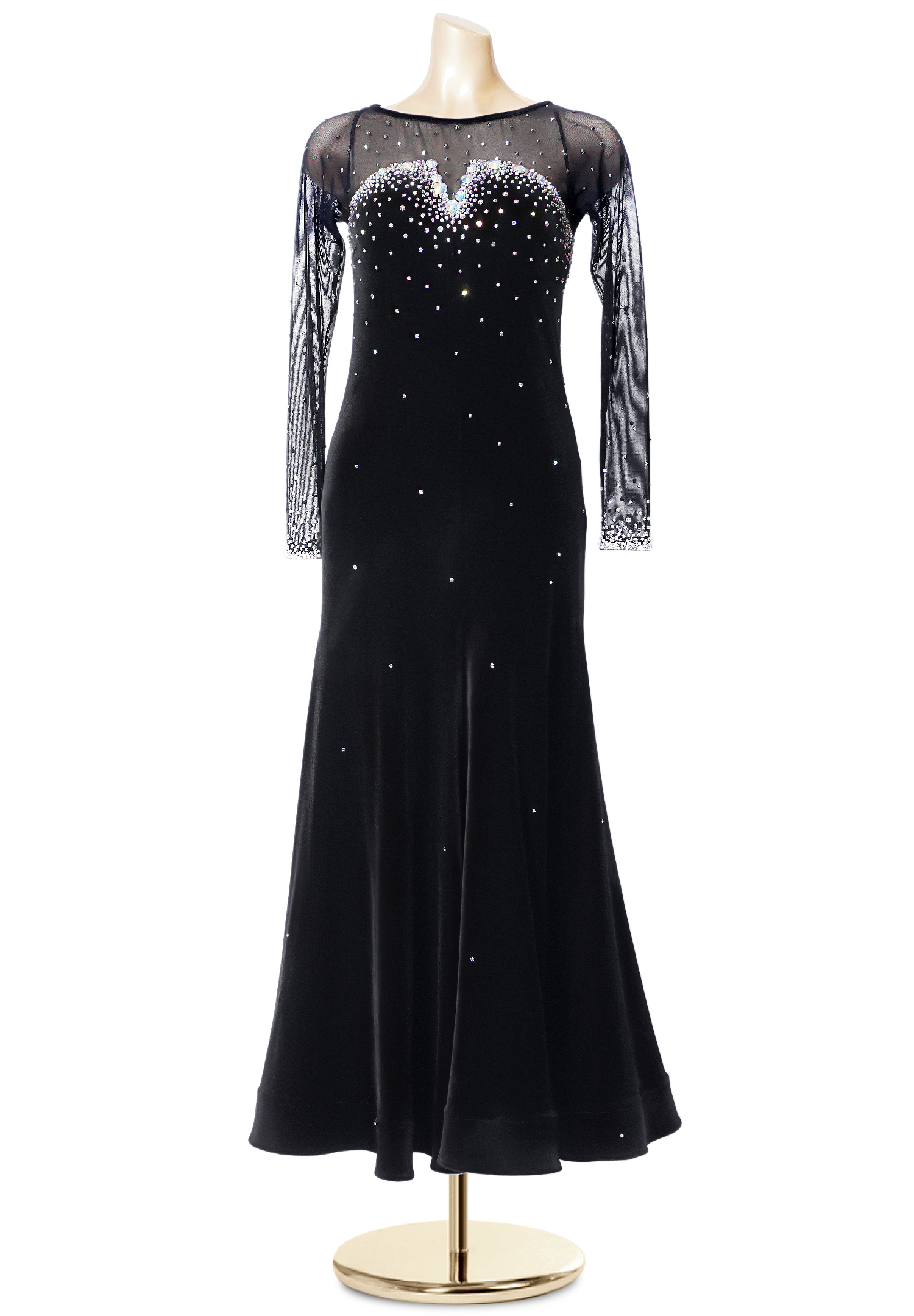 Elegant Starry Night Velvet Evening Dress PC-ED19064