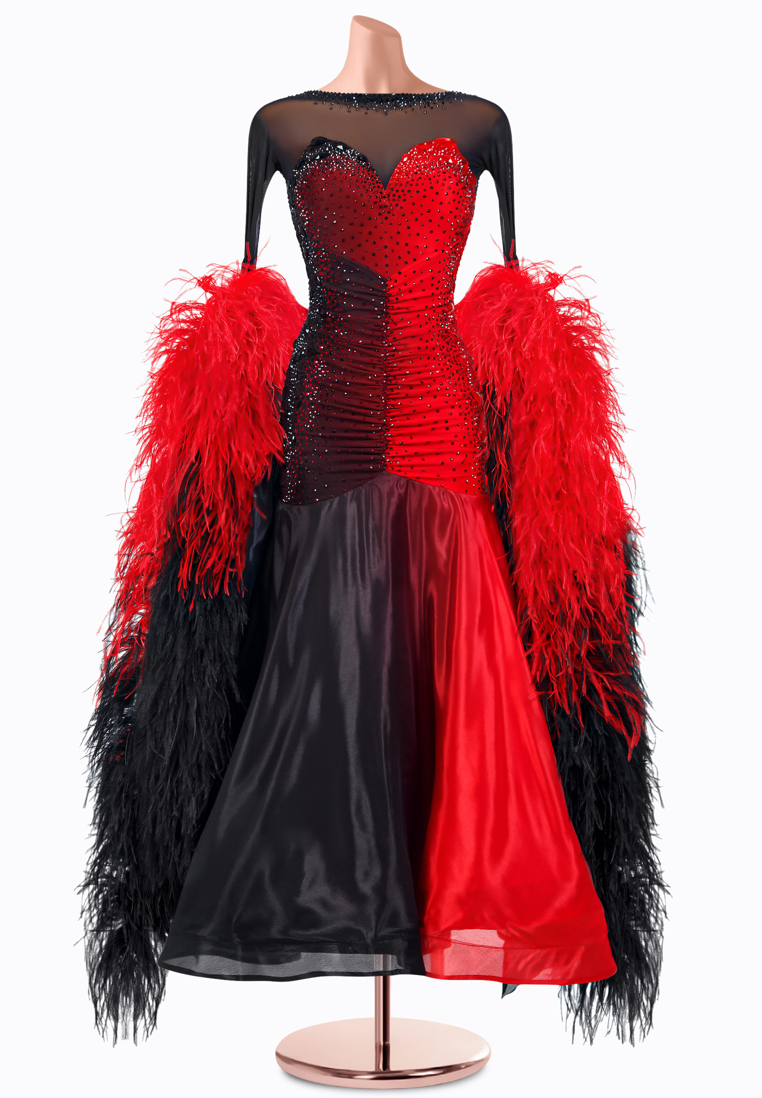 Ember Noir Ballroom Gown TID-BM1277