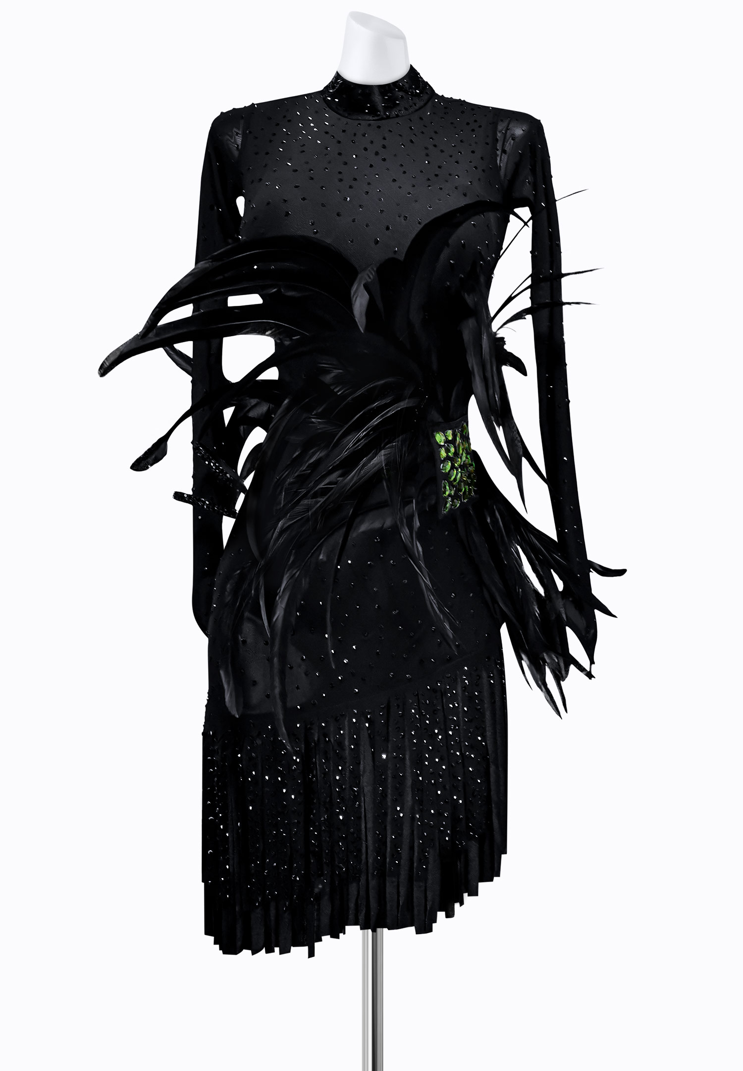 Enchanted Feather Latin Dress AM-L3221