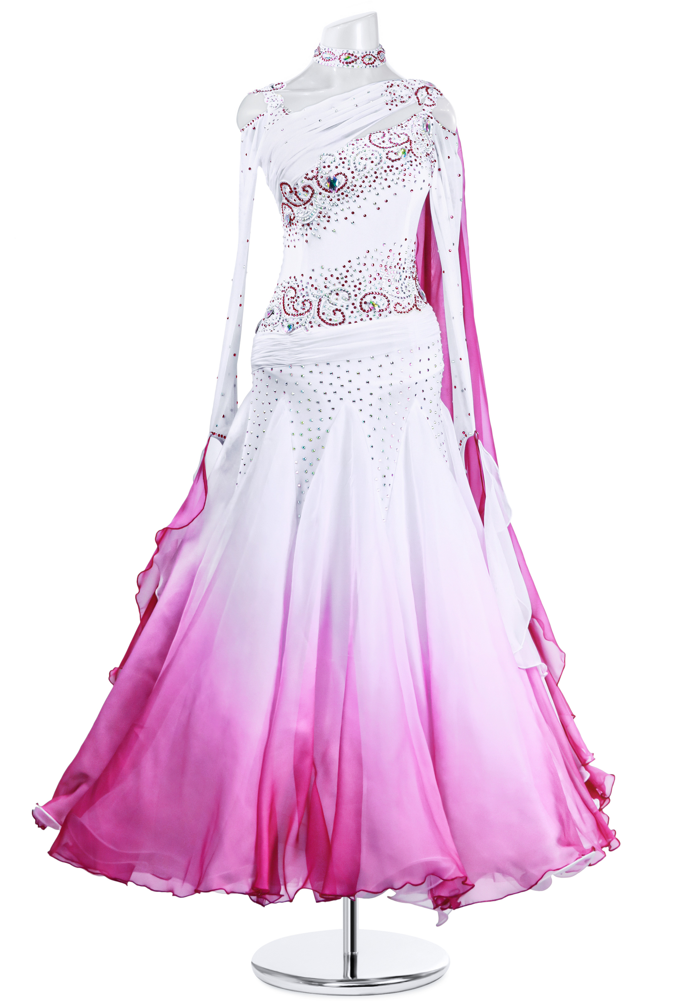 Exotic Appeal Dyed Long Dance Gown MQ-B162