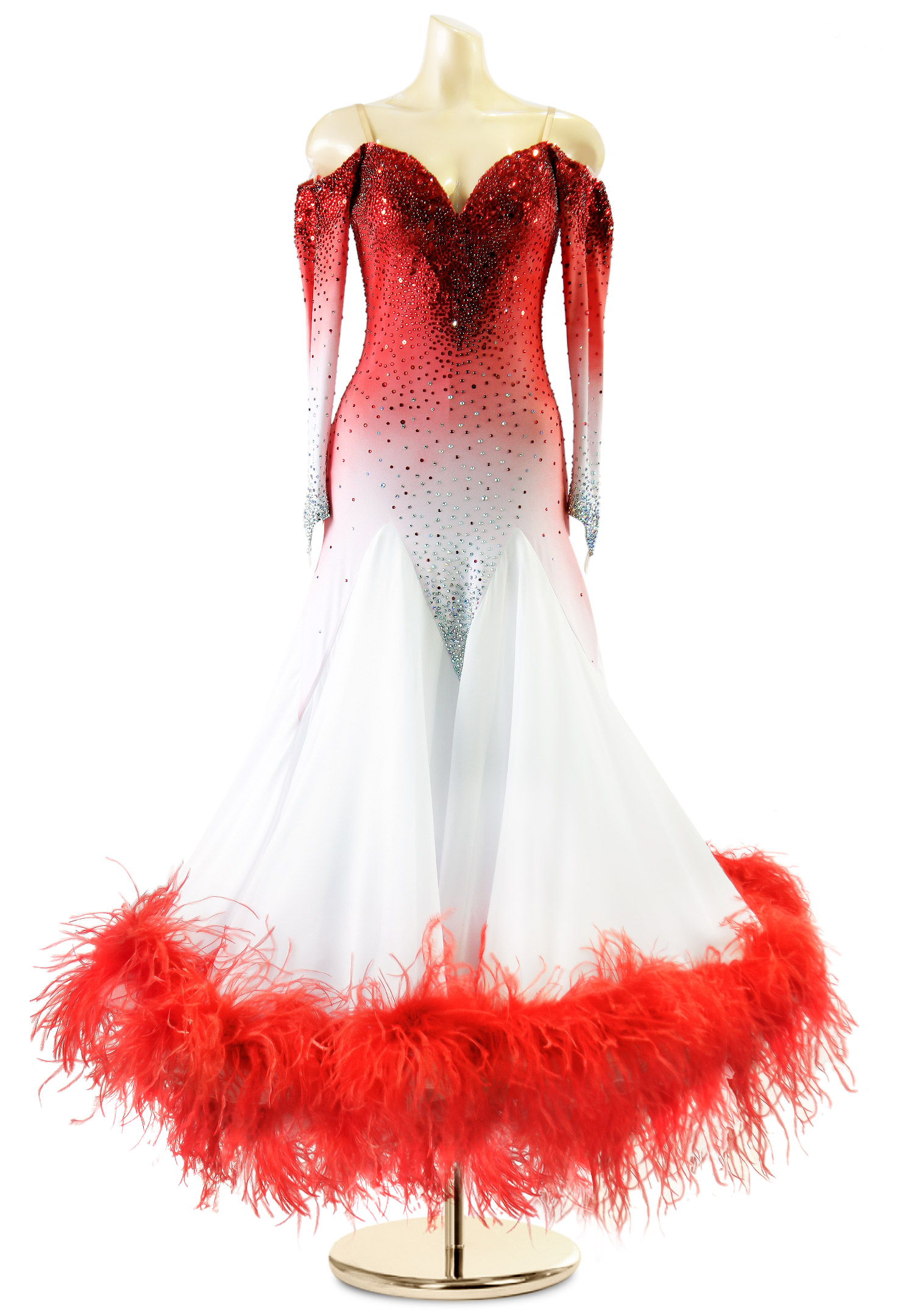 Fading Sweetheart Ballroom Competition Gown PC-WB18002