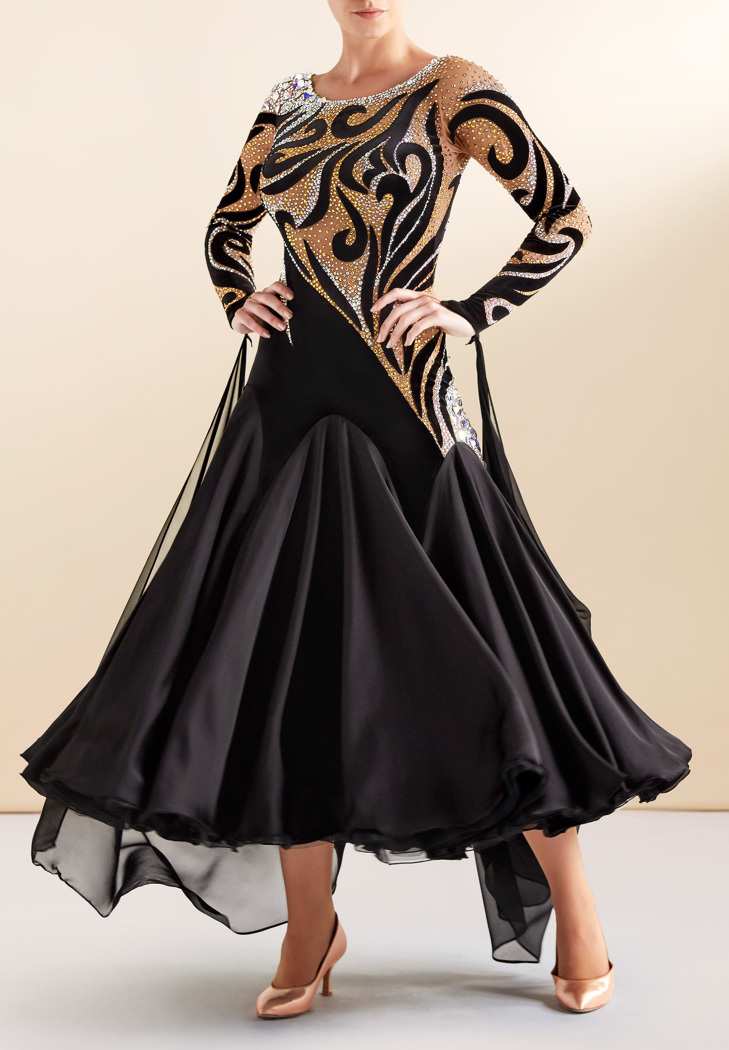 Fantasy Crystallized Ballroom Smooth Dress PC-BSMD-043