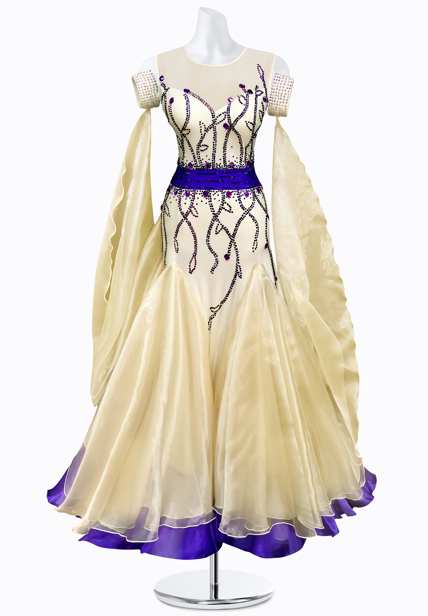 Fantasy Frill Ballroom Gown AM-B3229