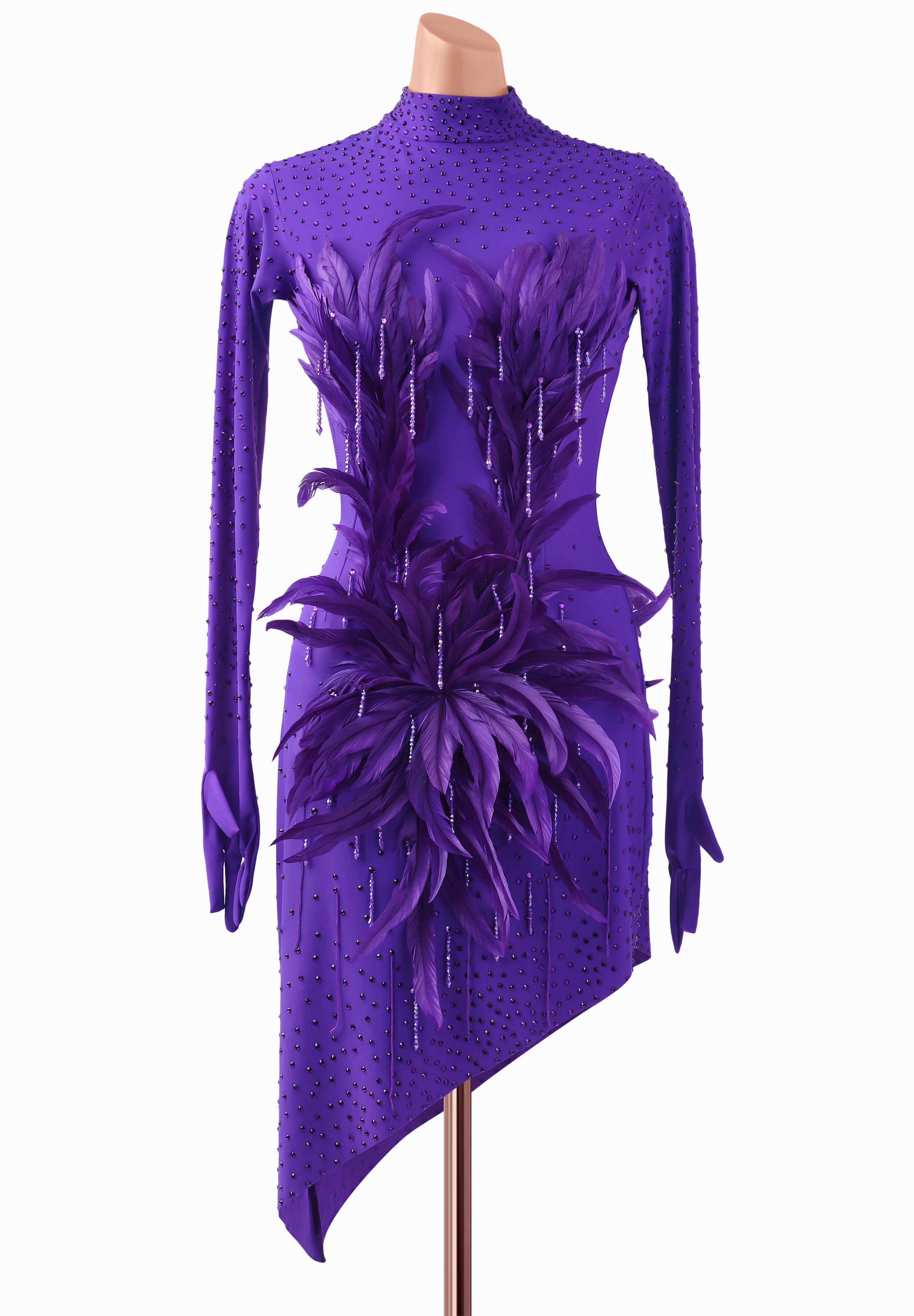 Feather Fusion Latin Dress AM-L3657A