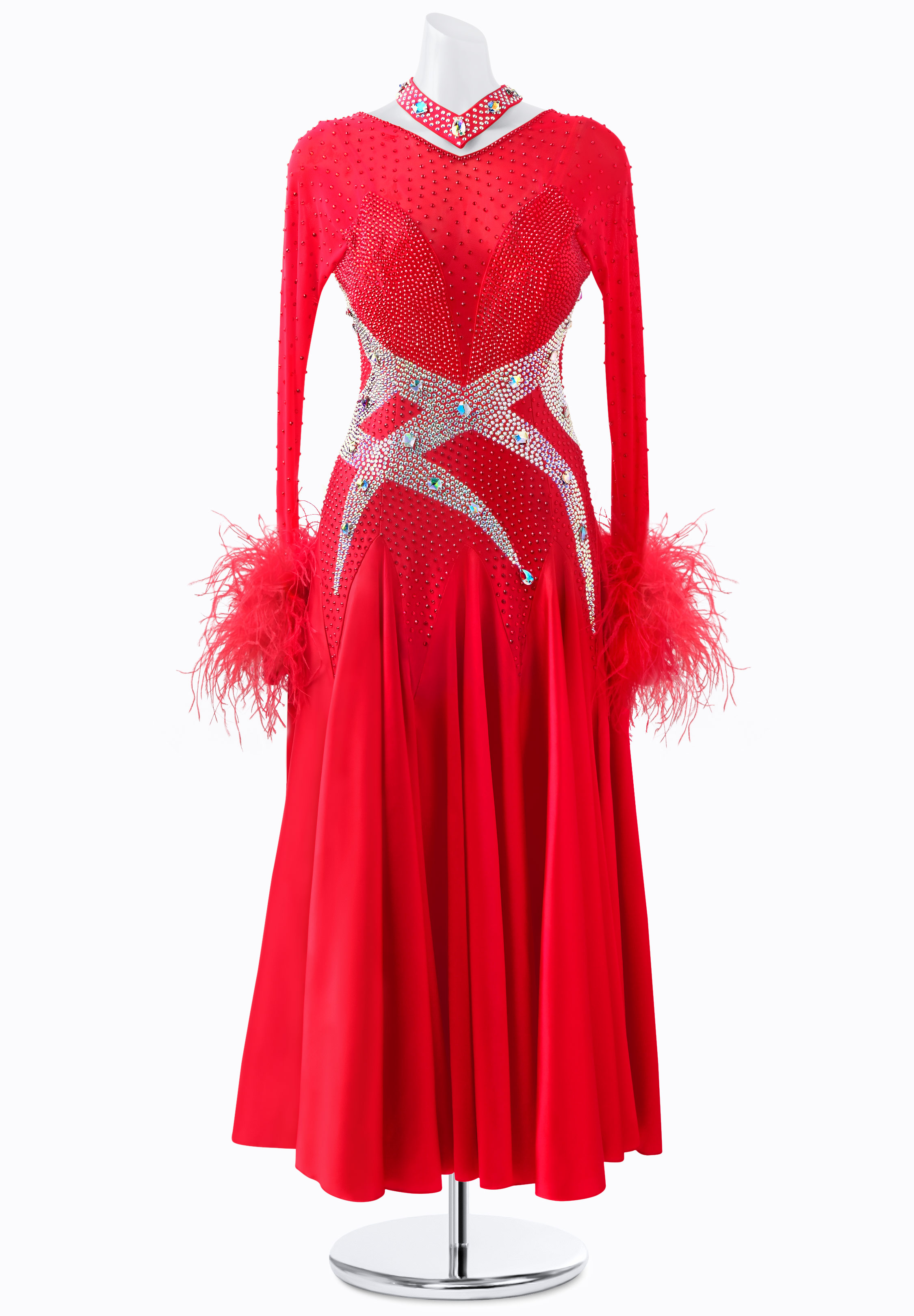 Feather Romance Smooth Gown JT-S3757