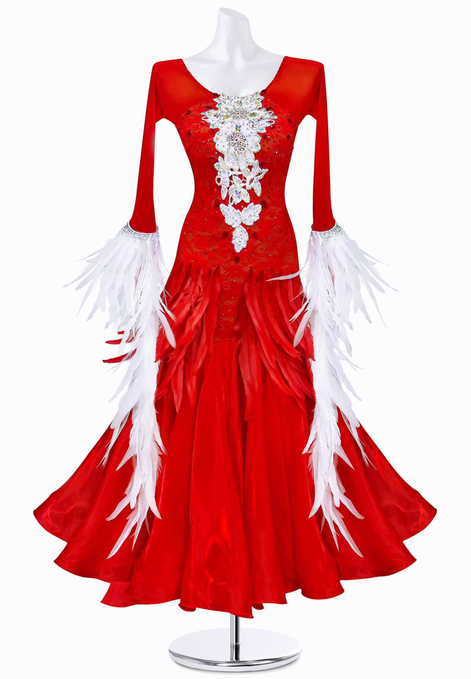 Fiery Feather Ballroom Gown AM-B3246