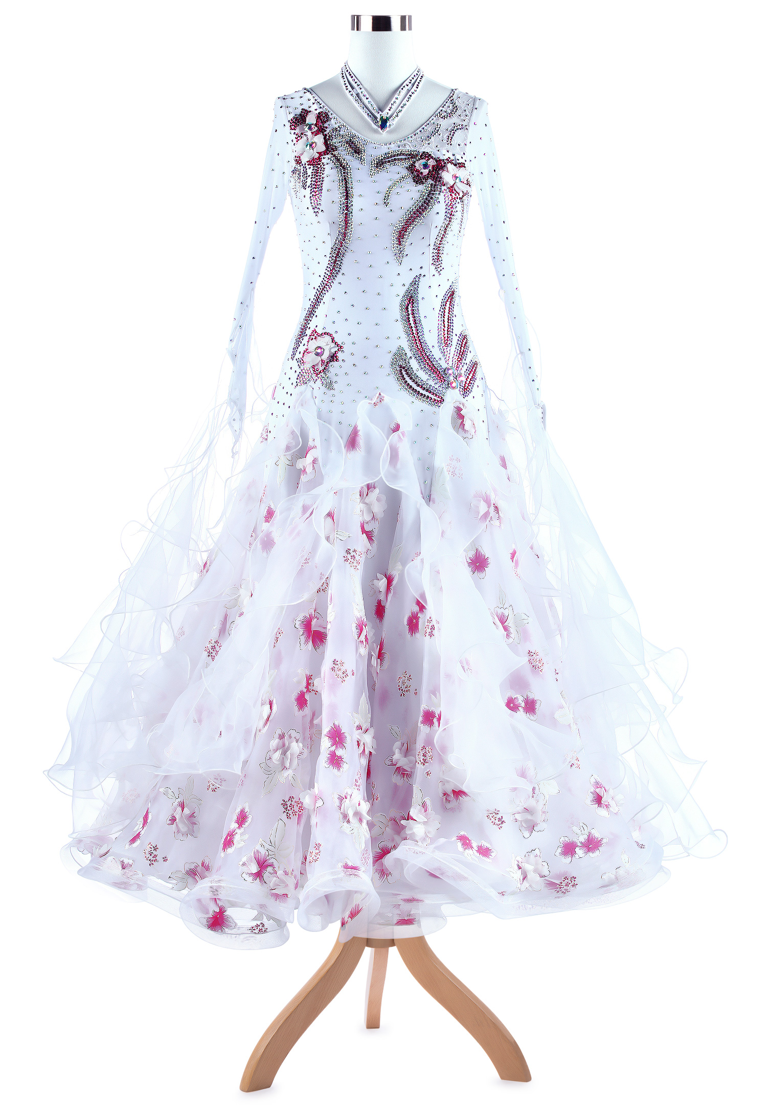 Floral Fairytale Crystal Ballroom Gown VN-A5348