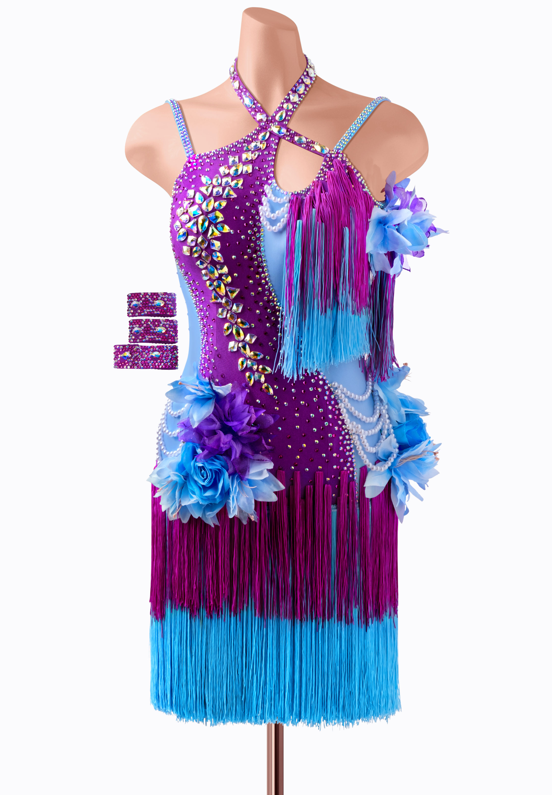 Floral Fantasy Latin Dress PR-L240048A