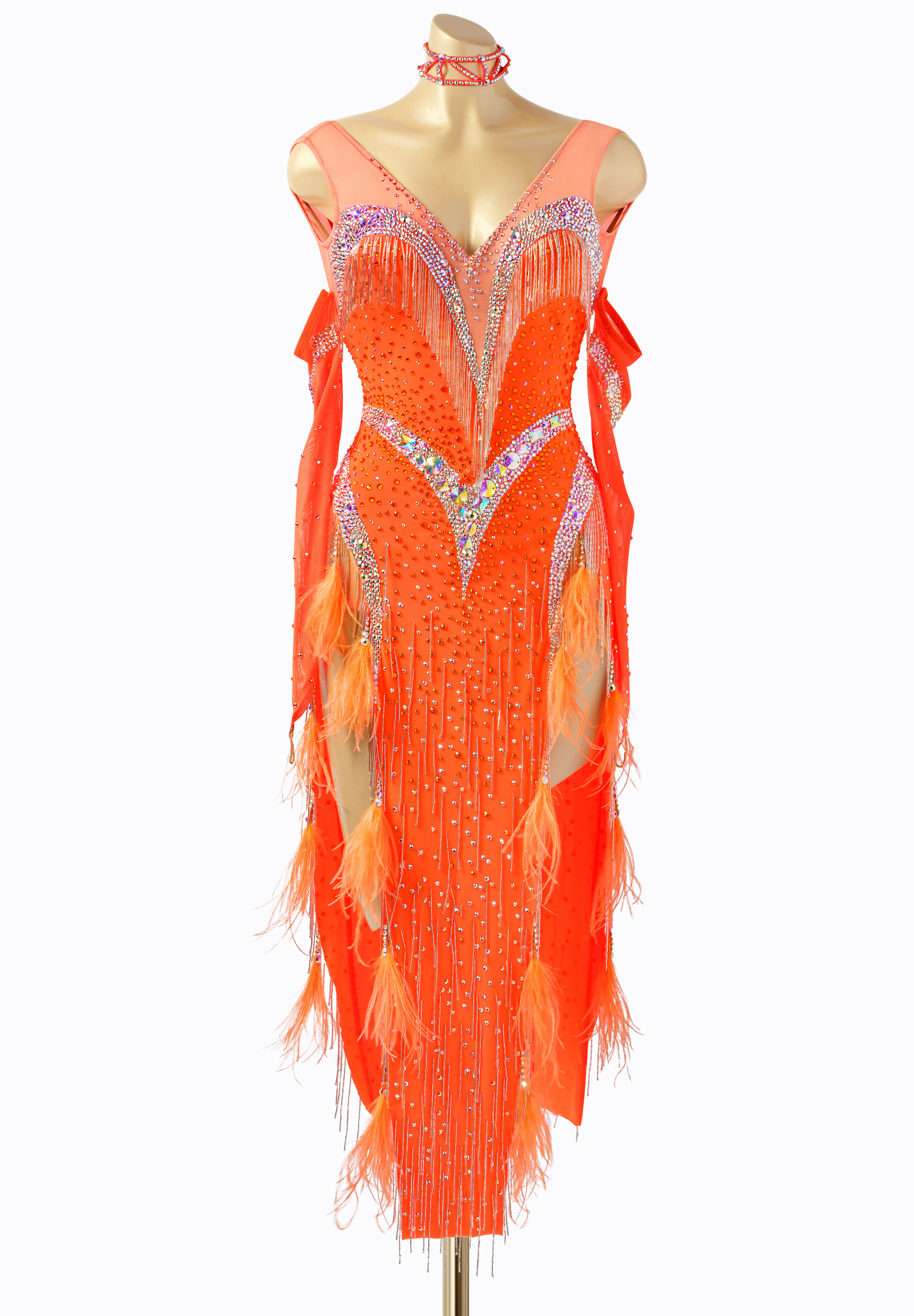 Fringe Fusion Latin Dress AD-L2922