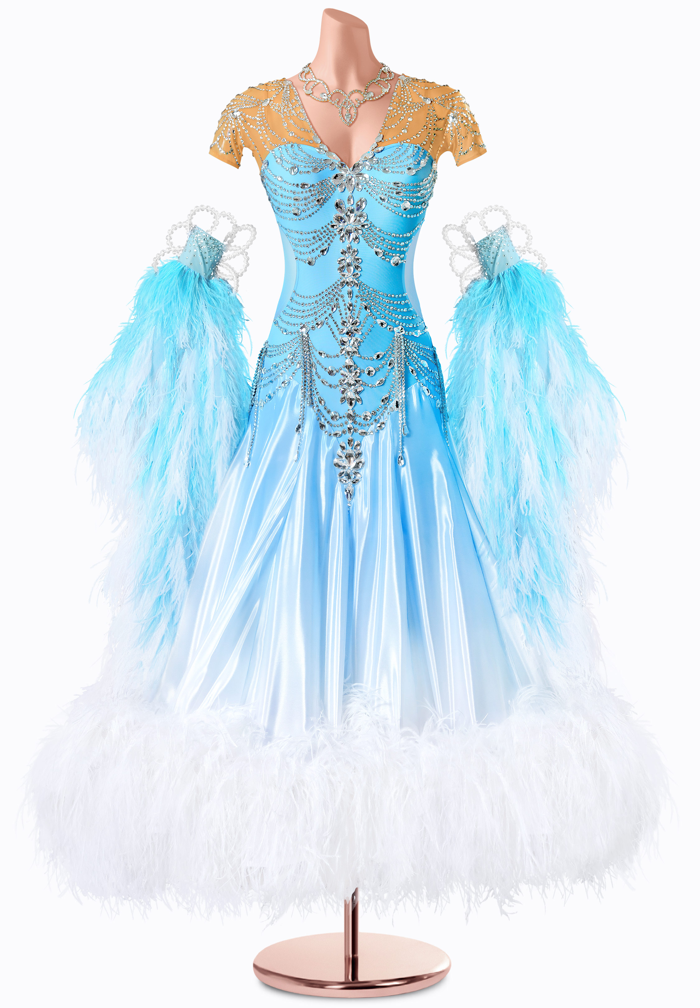 Frosted Allure Ballroom Gown TID-BM1338P