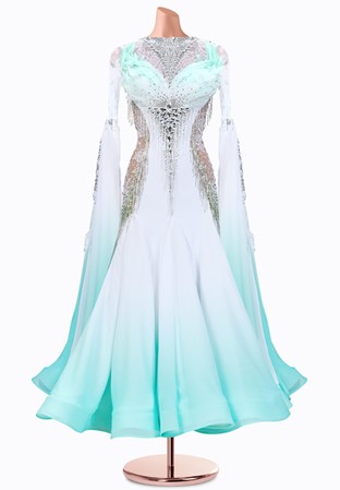 Frosted Mint Ballroom Gown TID-BM1274
