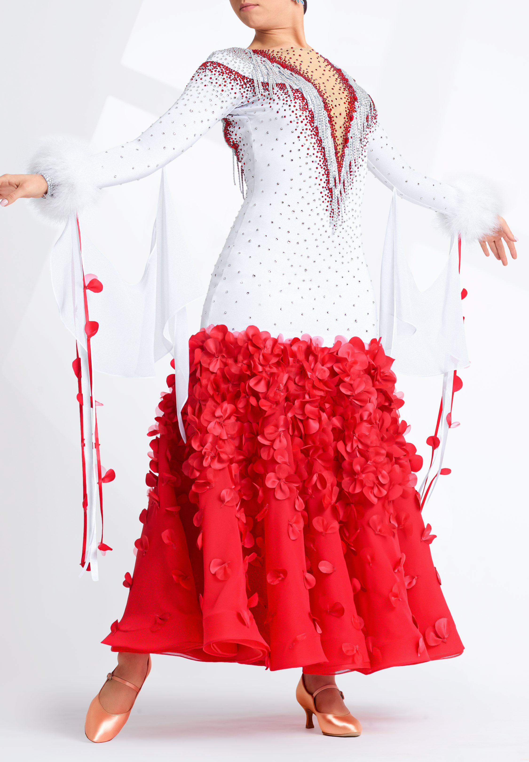 Full Bloom Bejeweled Long Dance Dress PC-WB21189