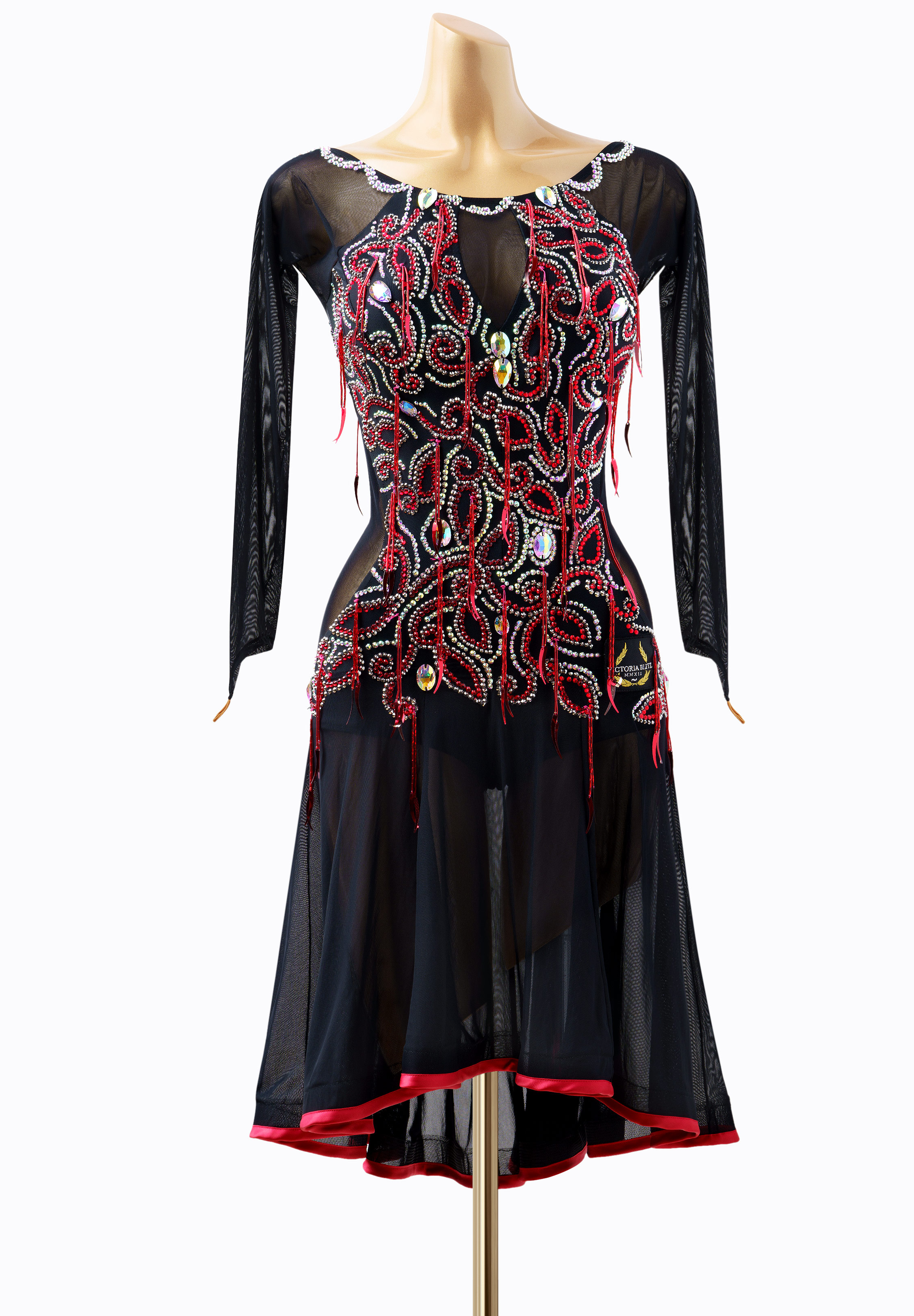 Haunted Crystal Latin Dress VB-L22019