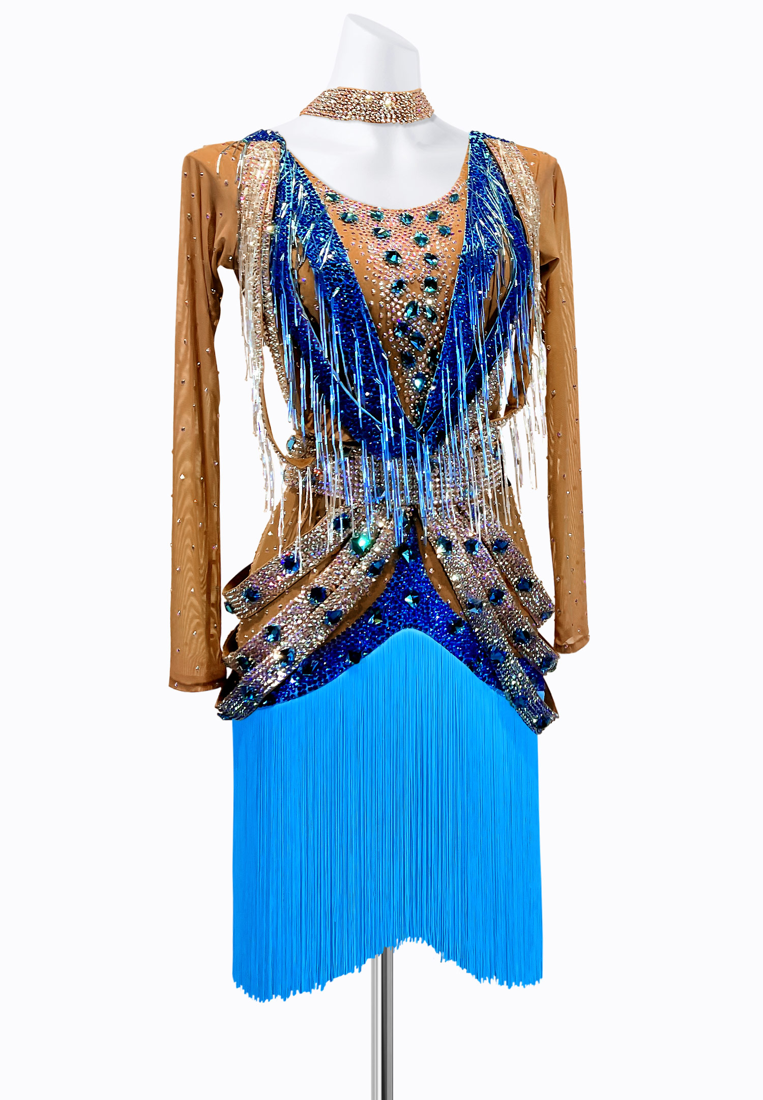 Ice Crystal Latin Dress PR-L215234