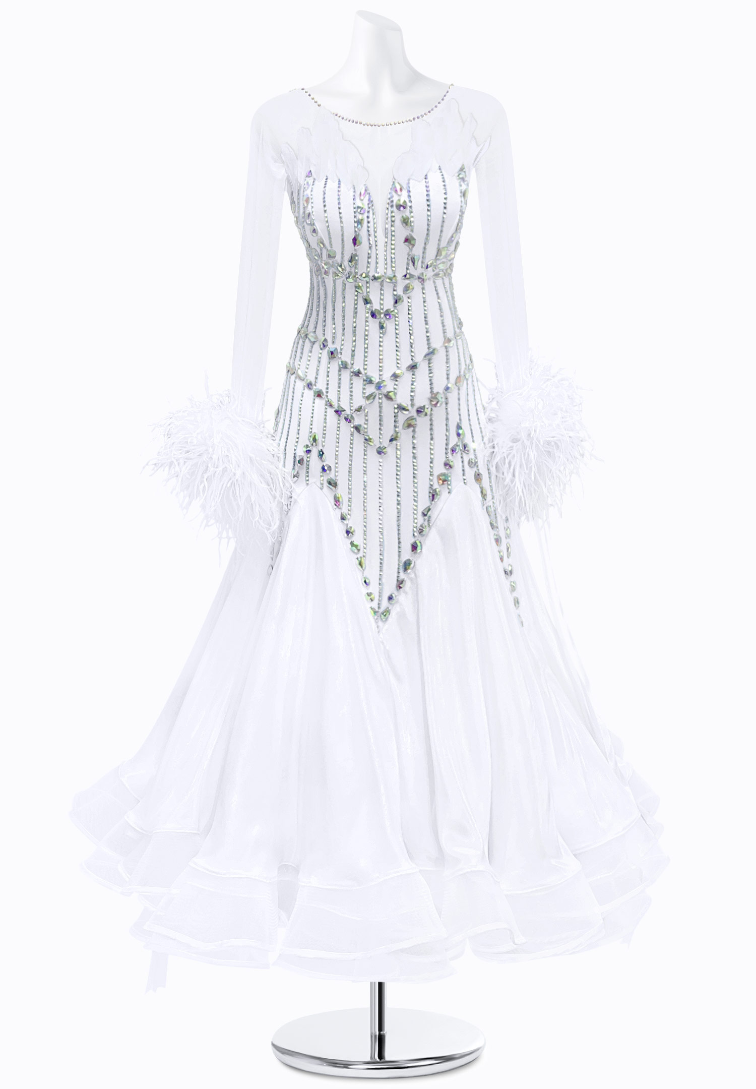 Crystal Tears Ballroom Gown JT-B4710A