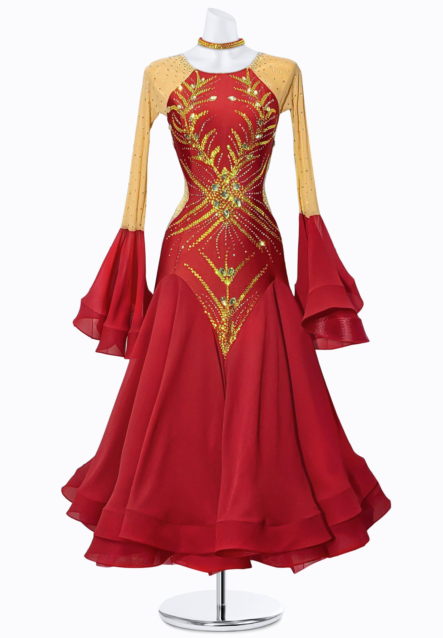 Crystal Fern Ballroom Gown JT-B4916