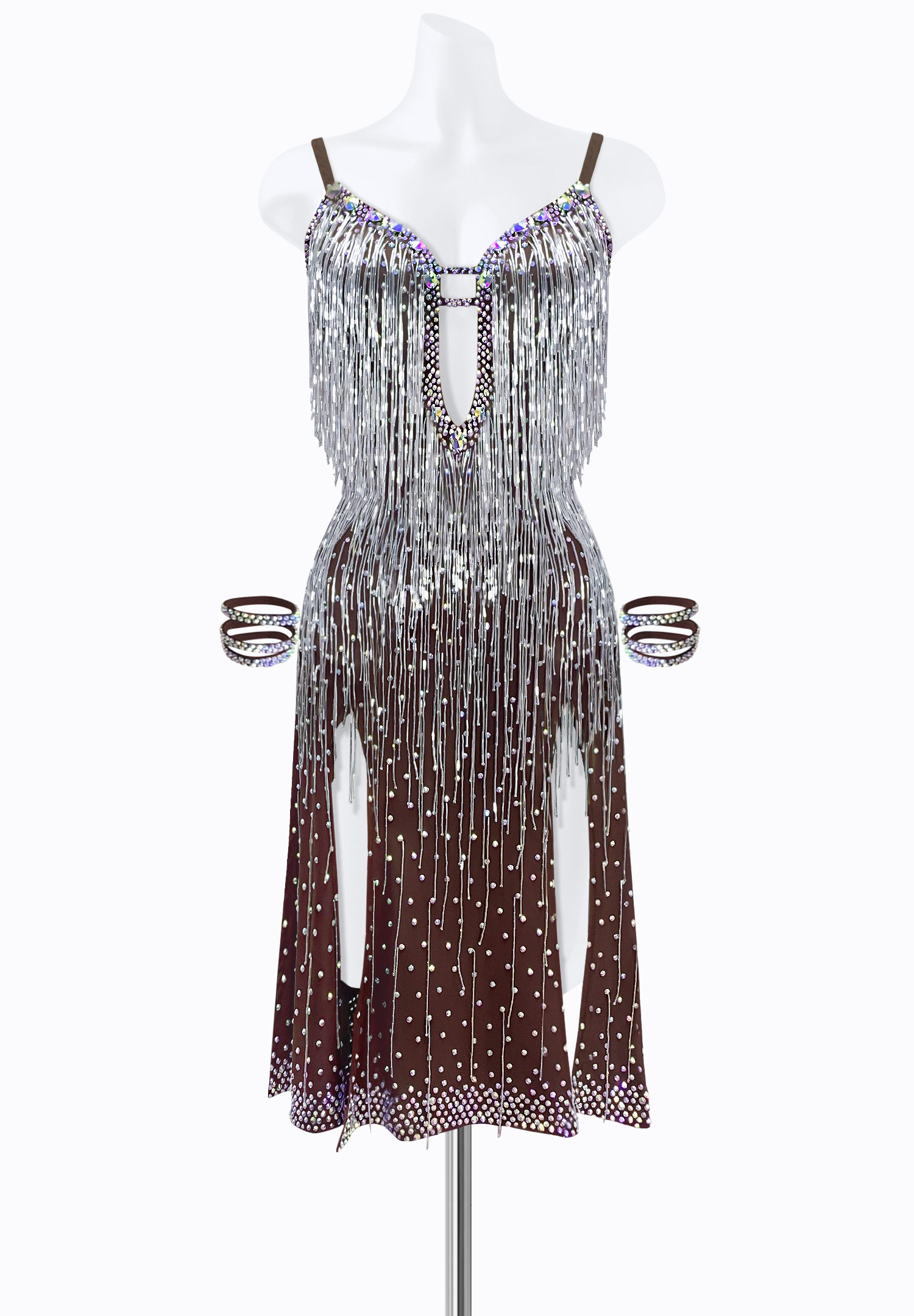Flashy Fringe Latin Dress JT-L2193