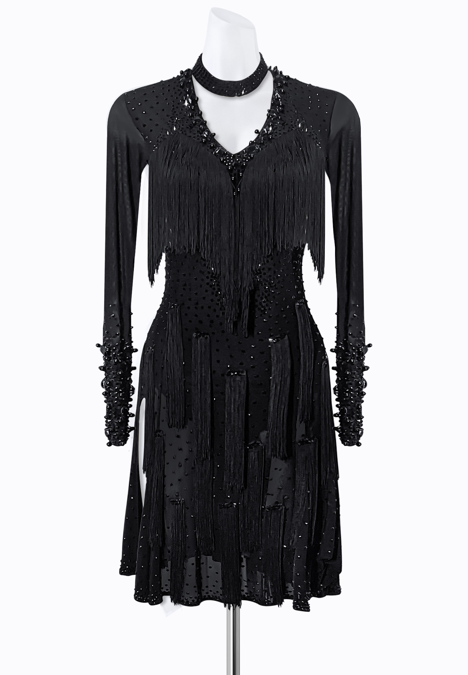 Fringe Widow Latin Dress JT-L2303