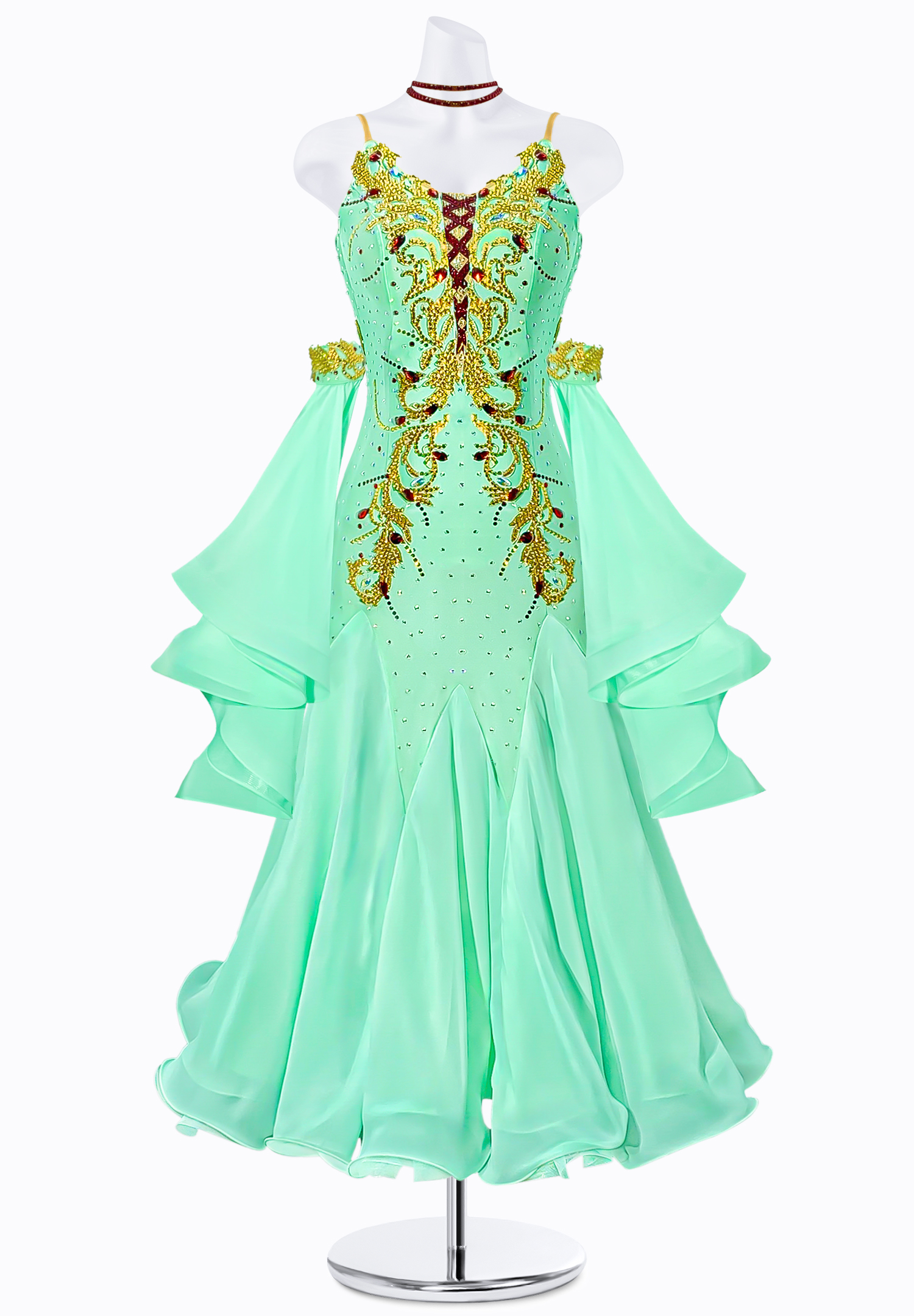 Laced Lagoon Ballroom Gown JT-B5001