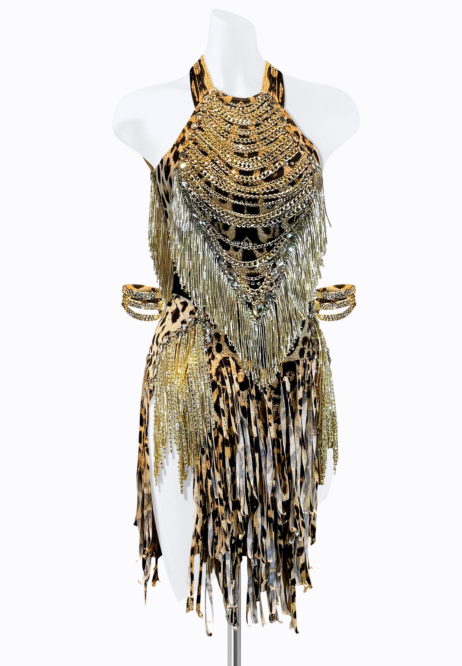 Exotic Chain Latin Dress PR-L240035