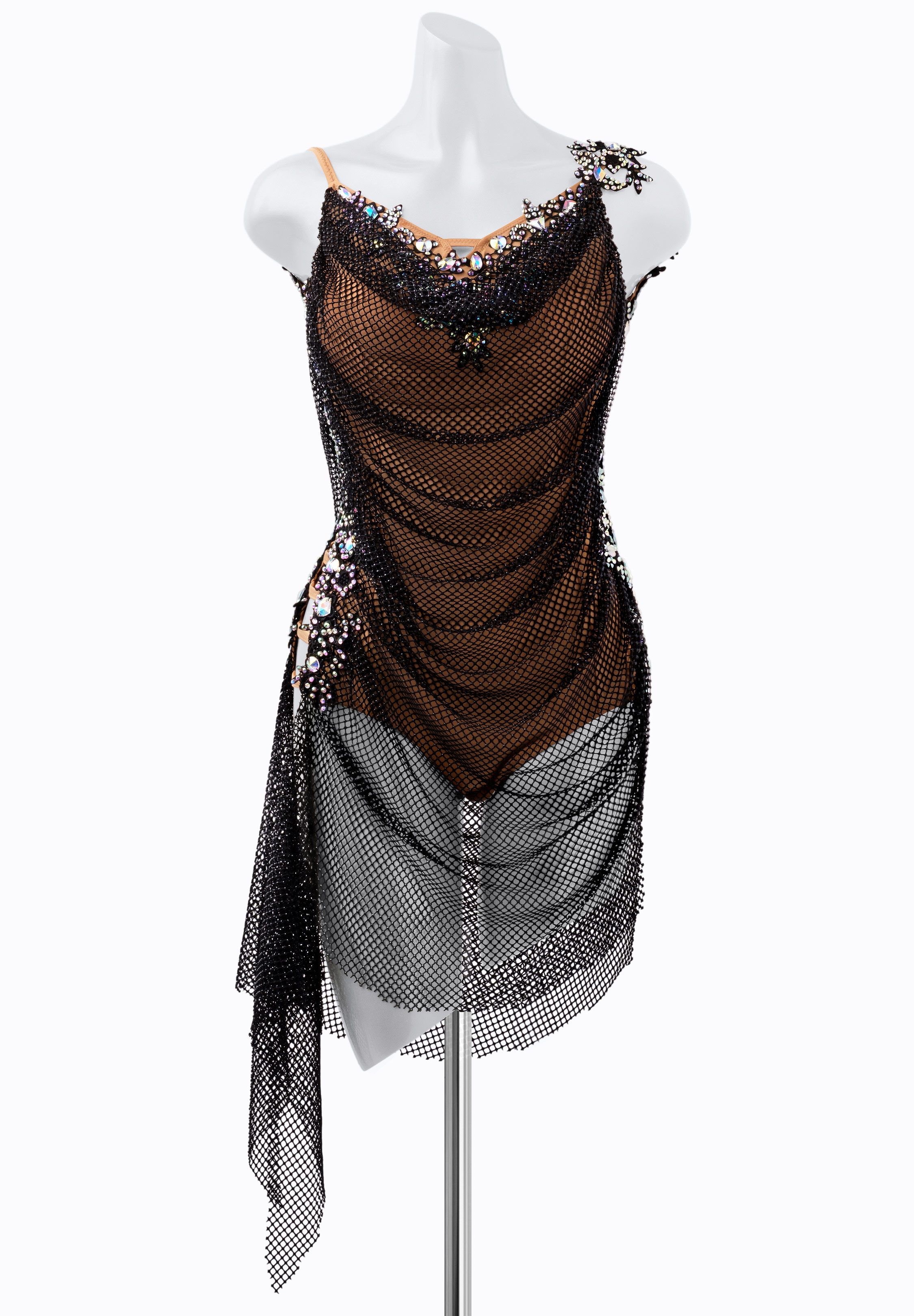 Luminous Mesh Latin Dress JT-L2223